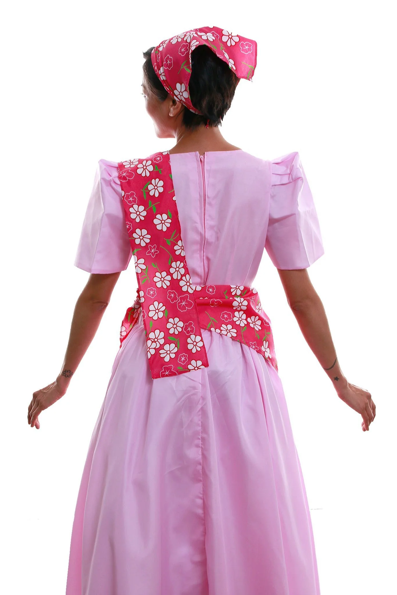 WS19 - Balintawak Gina Dress Pink - Filipiniana - Image 2