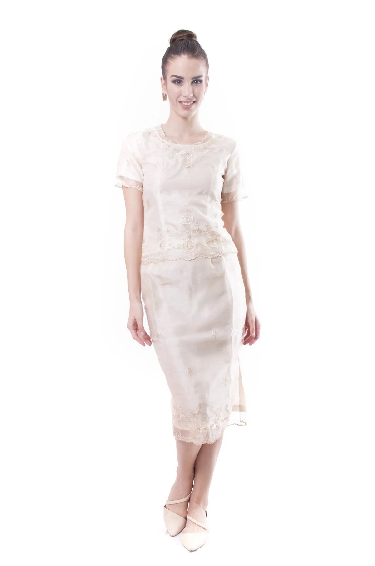 WS01 - Baro't Saya Organza Midi - Filipiniana