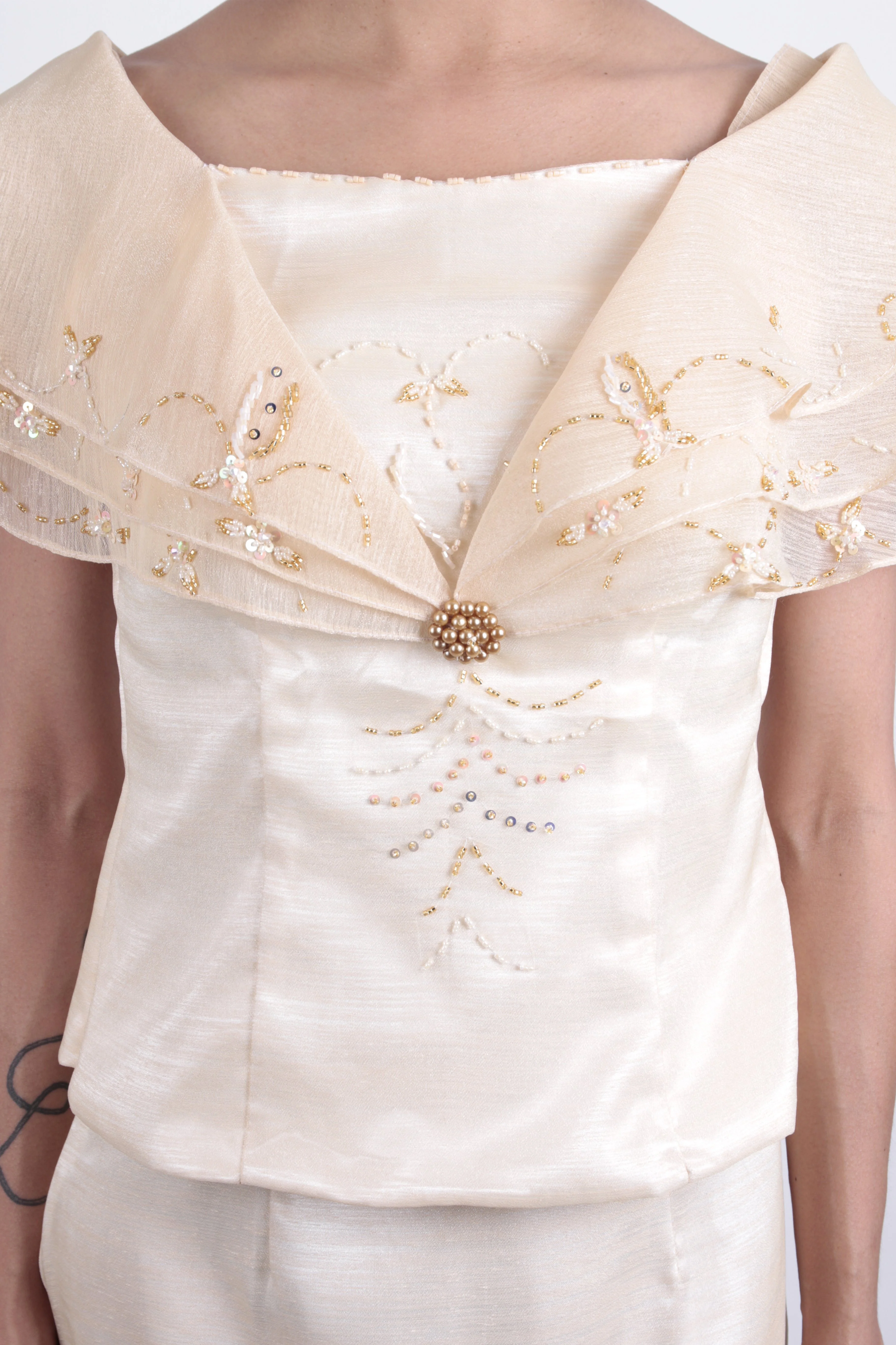 WS07 - MADE-TO-ORDER - Baro't Saya with Three-Layer Alampay - Filipiniana - Image 5