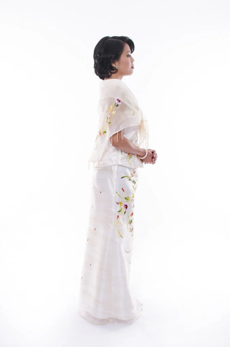 WS08 - MADE-TO-ORDER - Baro't Saya with Alampay - Filipiniana - Image 4