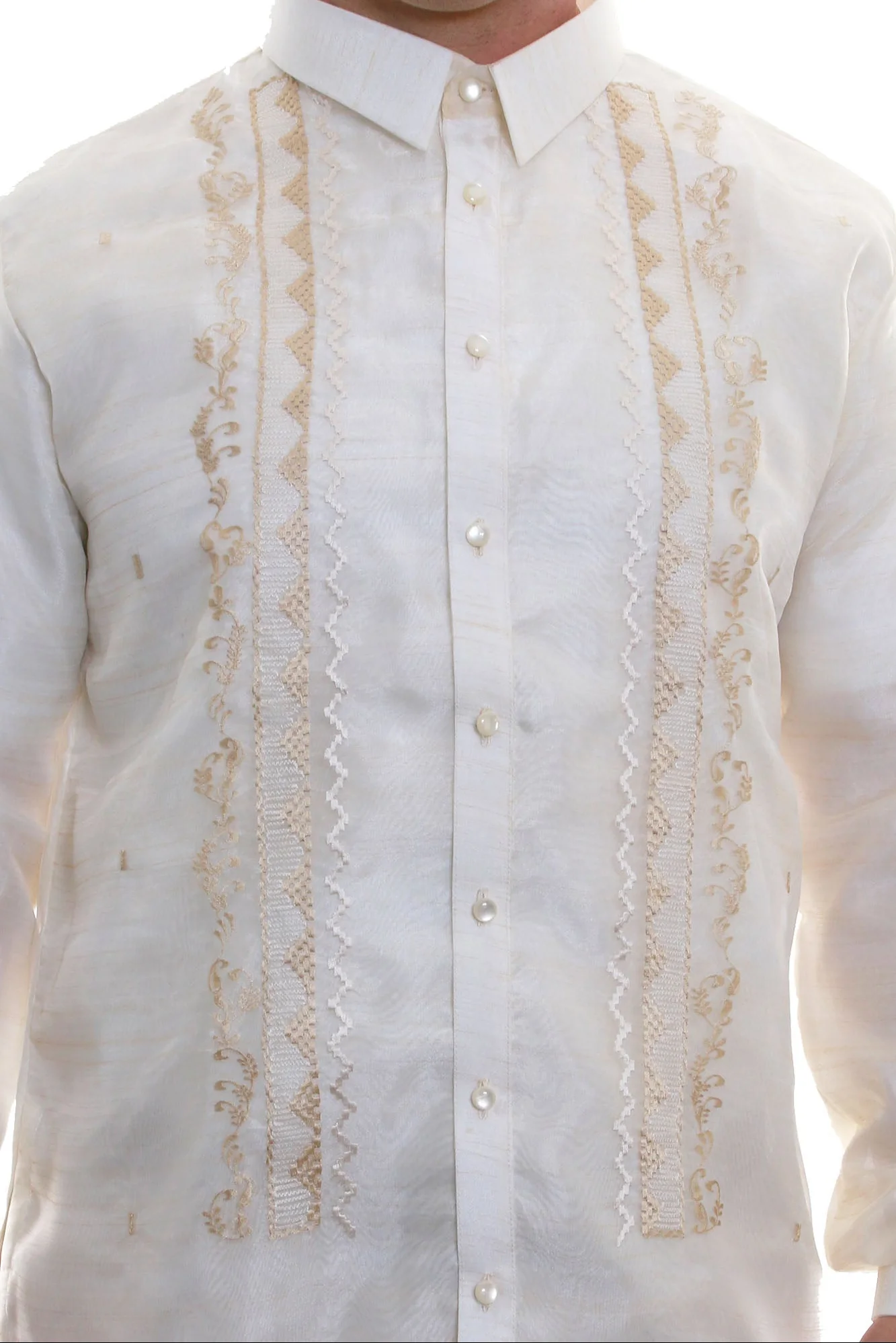 BO06 - Boys' Organza Full-Open with Lining Barong Tagalog