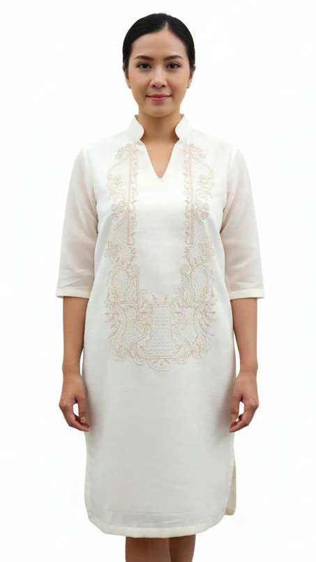 CB03 - Couple's Barong - Matching Barong Tagalog & Filipiniana (Items Sold Separately) - Image 5