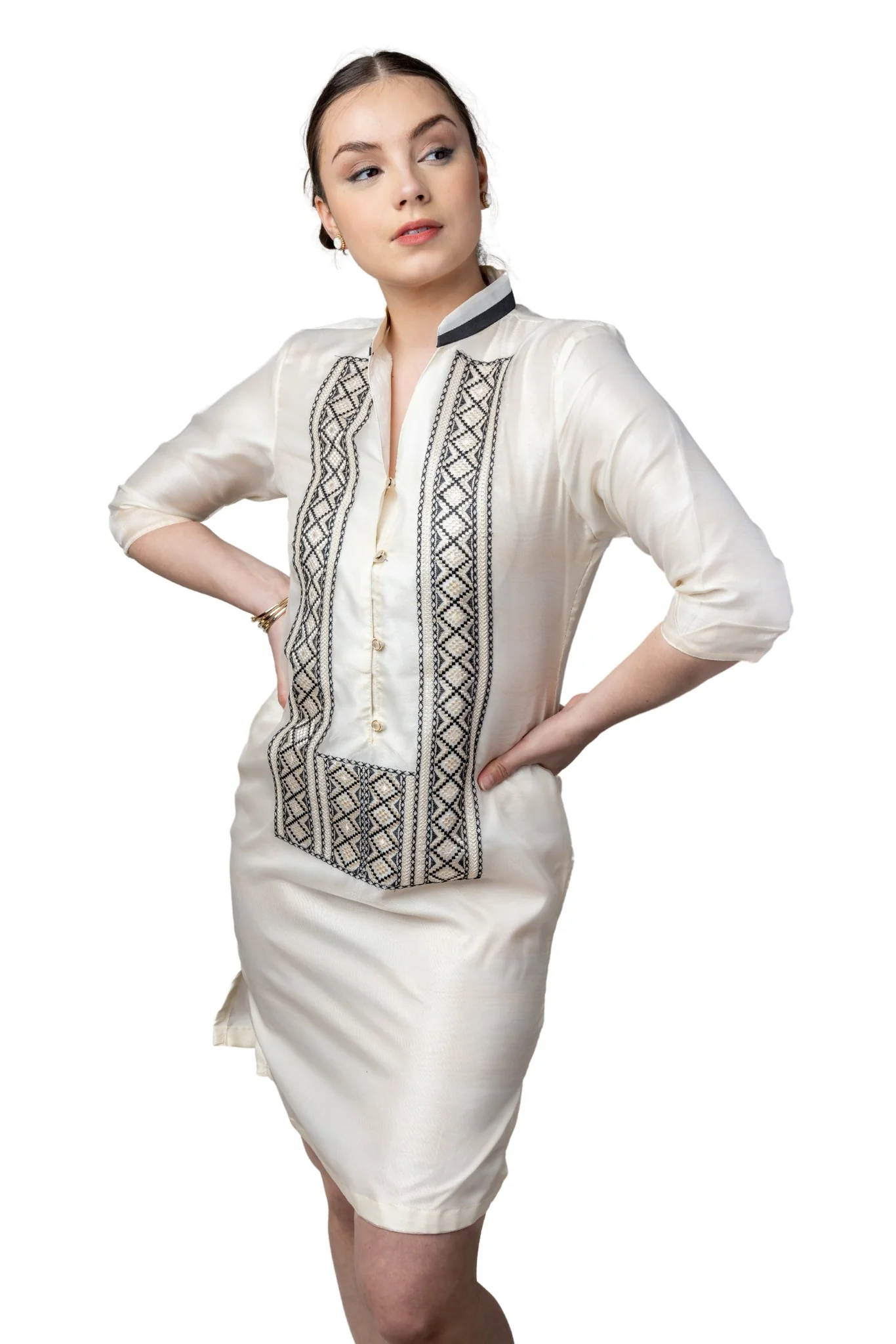 CB04 - Couple's Barong - Matching Barong Tagalog & Filipiniana (Items Sold Separately) - Image 5