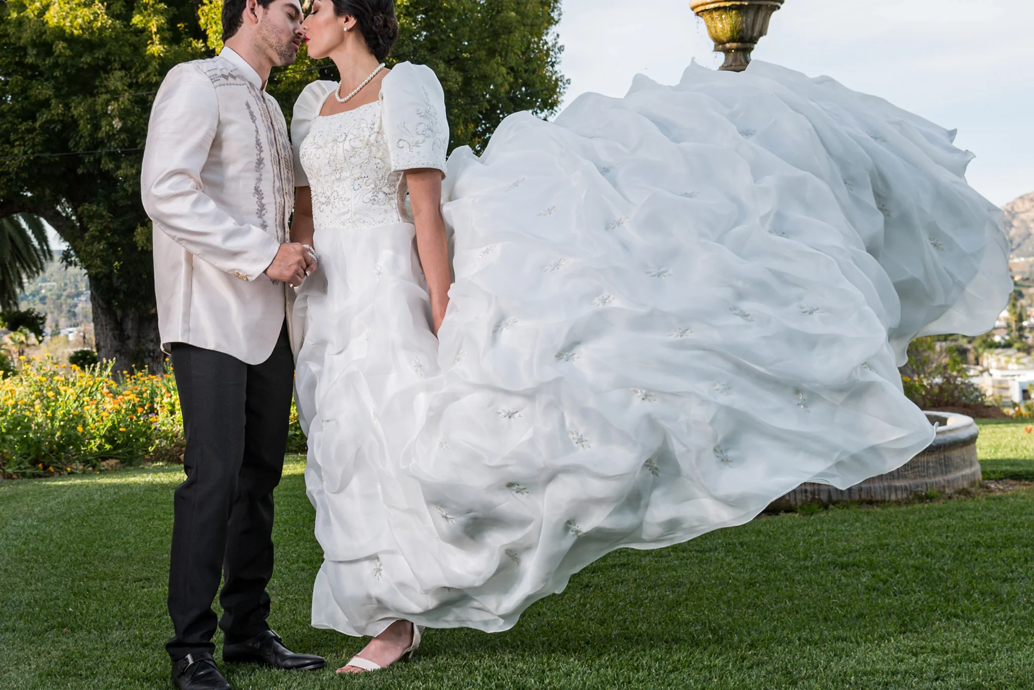 ID01 - CUSTOM ORDER - Bridal Filipiniana Cloud Gown - Image 8