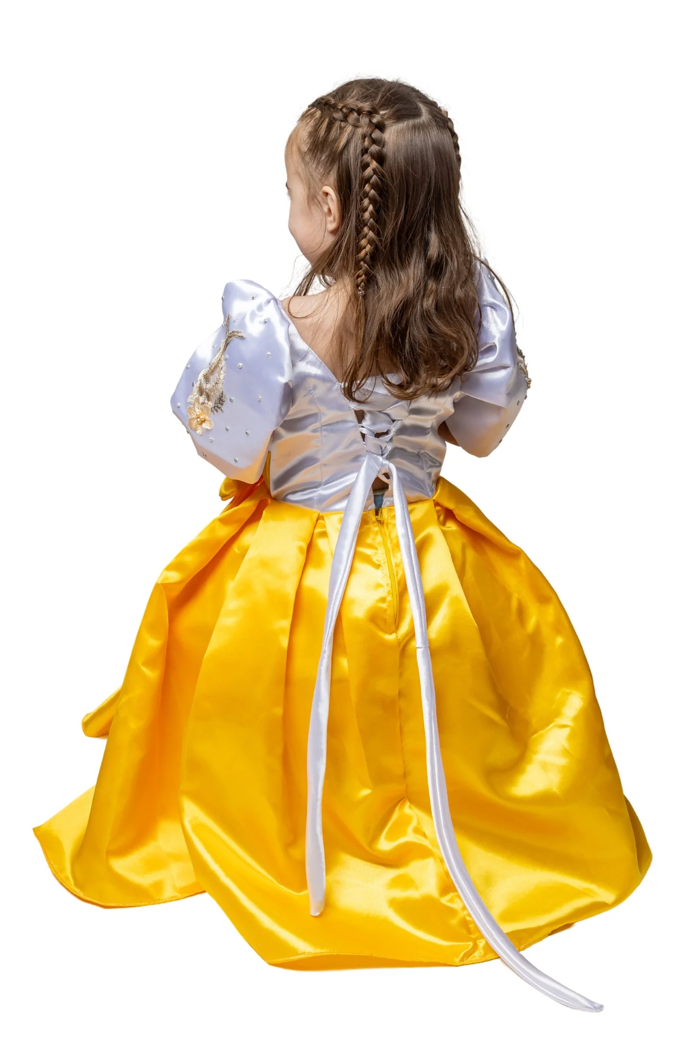 GD04 - Filipiniana Princess Dress Yellow - Image 2