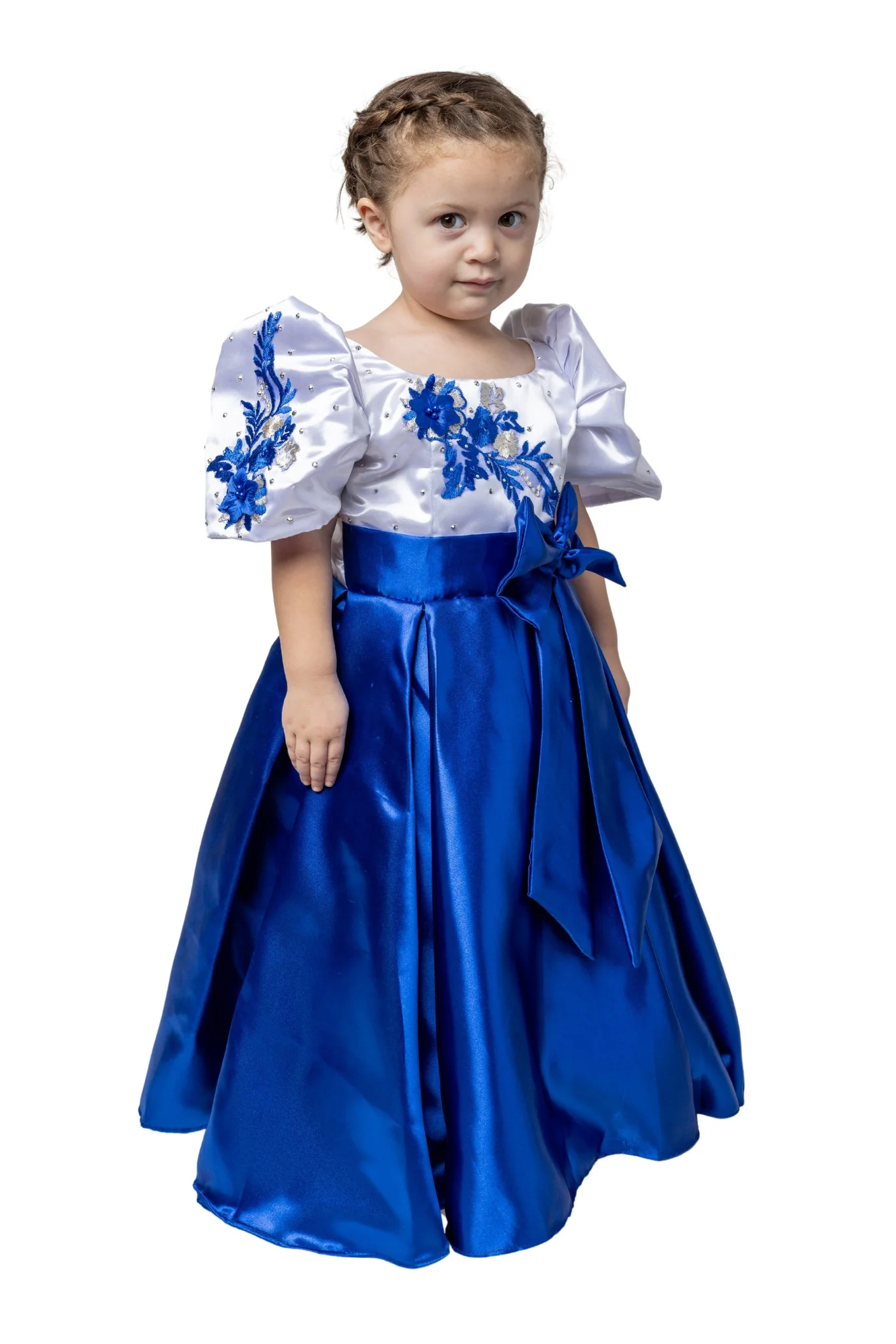 GD05 - Filipiniana Princess Dress Blue - Image 5