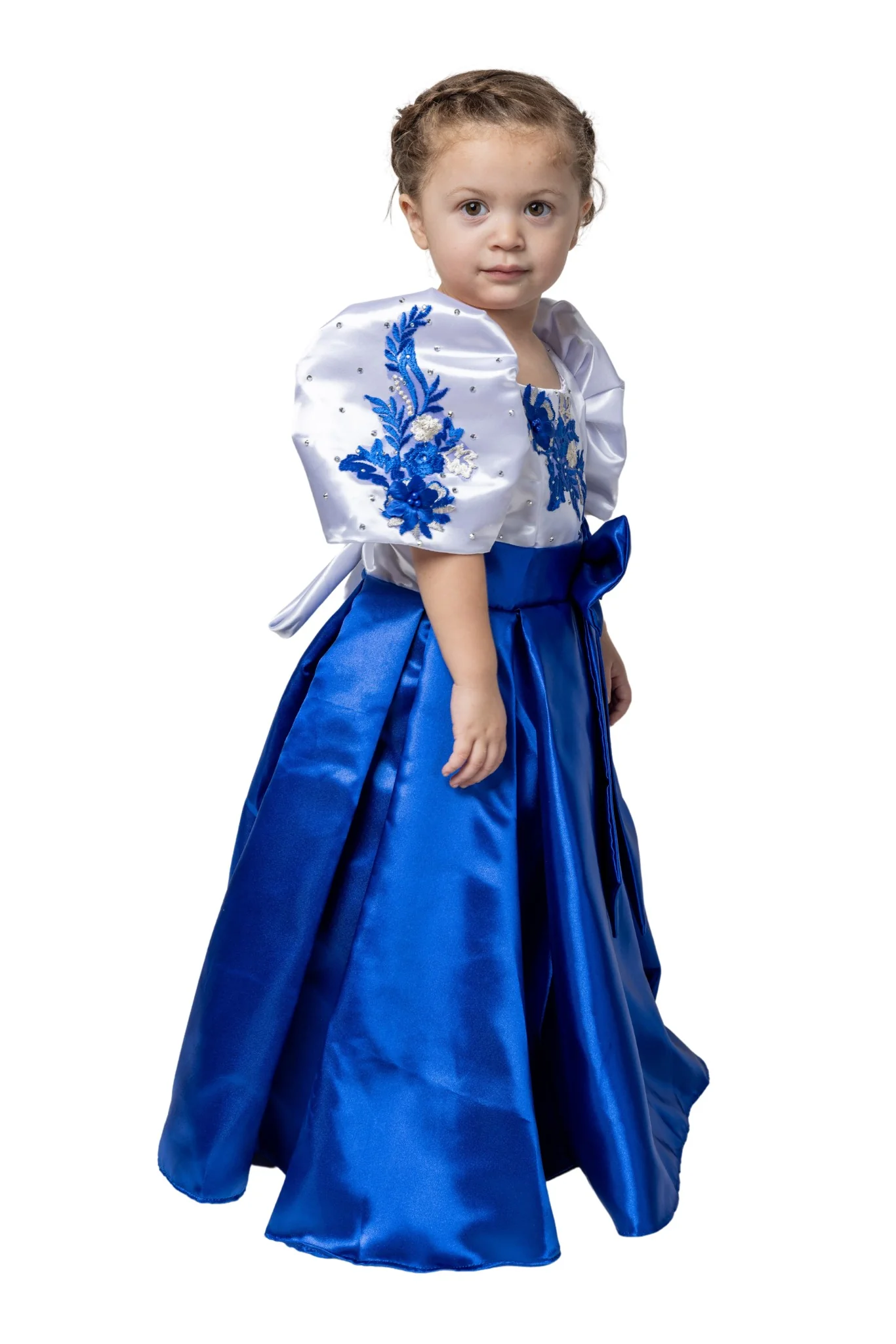GD05 - Filipiniana Princess Dress Blue - Image 6