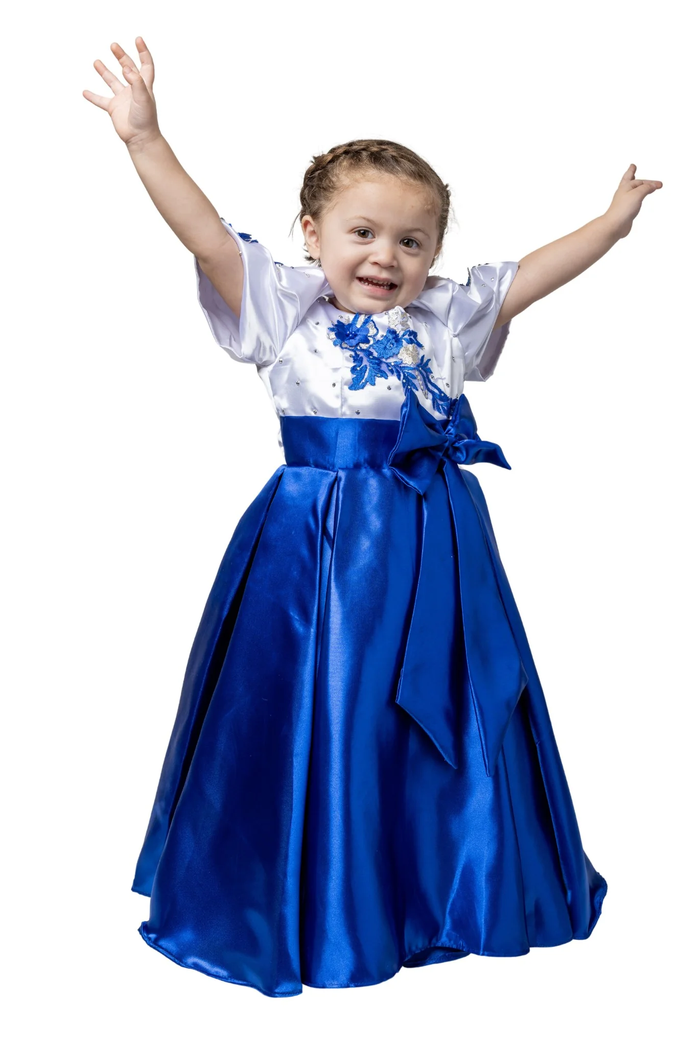 GD05 - Filipiniana Princess Dress Blue - Image 7