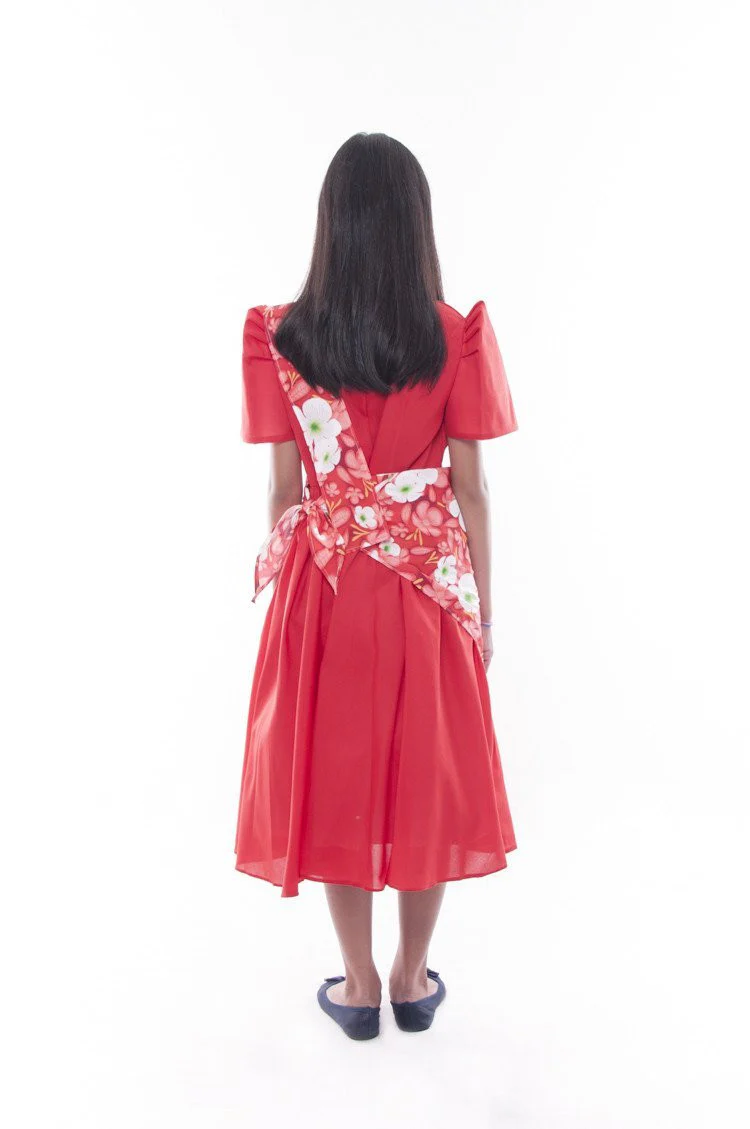 GS03 - Girls' Balintawak Gina Dress - Image 3