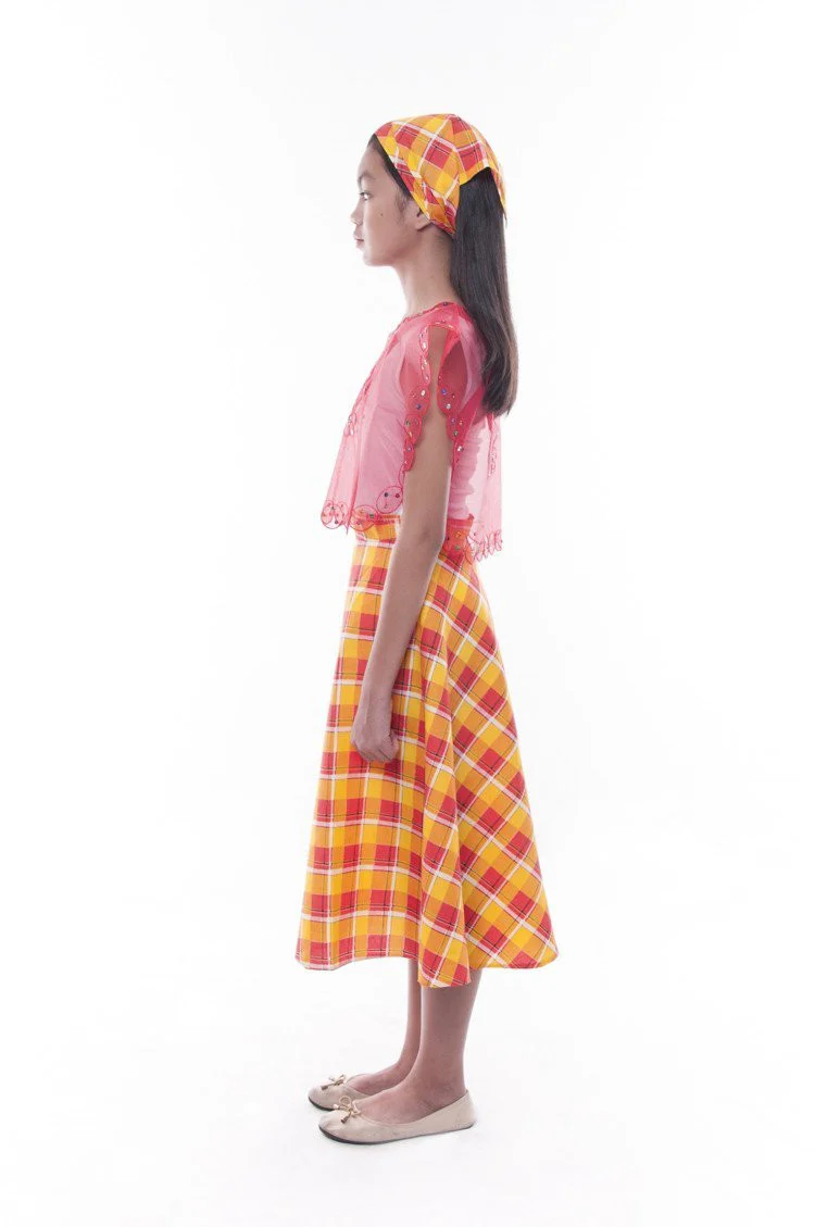 GS04 - MADE-TO-ORDER - Girls' Baro't Saya Red Set - Image 4