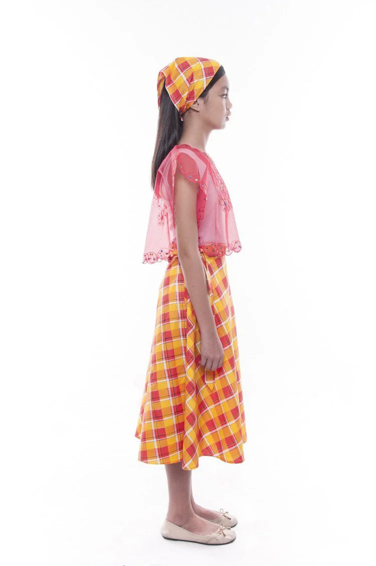 GS04 - MADE-TO-ORDER - Girls' Baro't Saya Red Set - Image 5