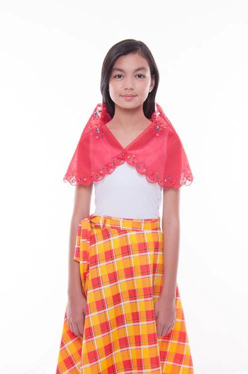 GS04 - MADE-TO-ORDER - Girls' Baro't Saya Red Set - Image 7