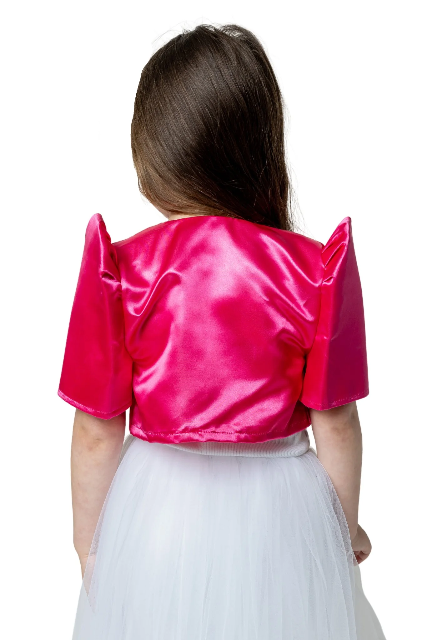 AR02 - Girls' Satin Bolero Pink - Filipiniana - Image 2
