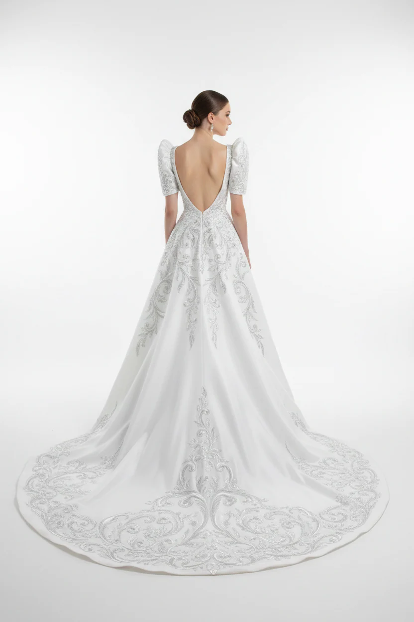 ID08 - CUSTOM ORDER - Bridal Filipiniana Mermaid Gown - Image 5
