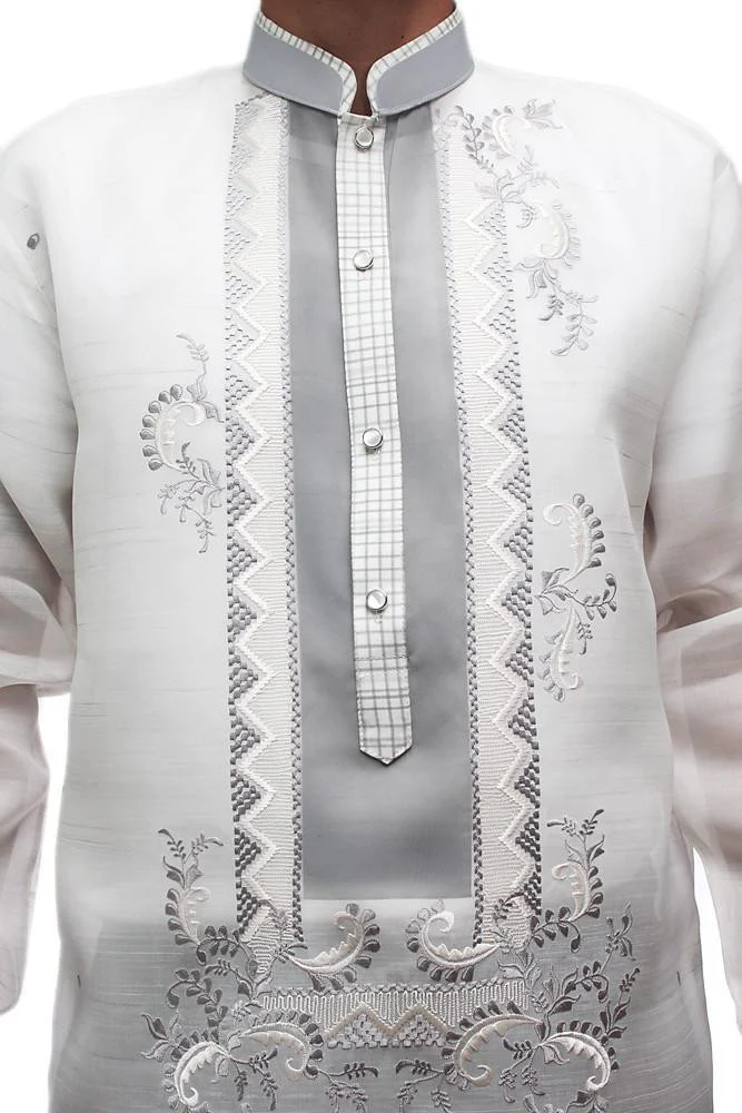 MJ10 - Jusi Pina Barong Tagalog Double-Collar - Image 2