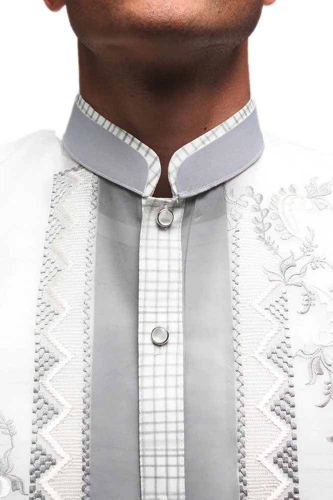 MJ10 - Jusi Pina Barong Tagalog Double-Collar - Image 4