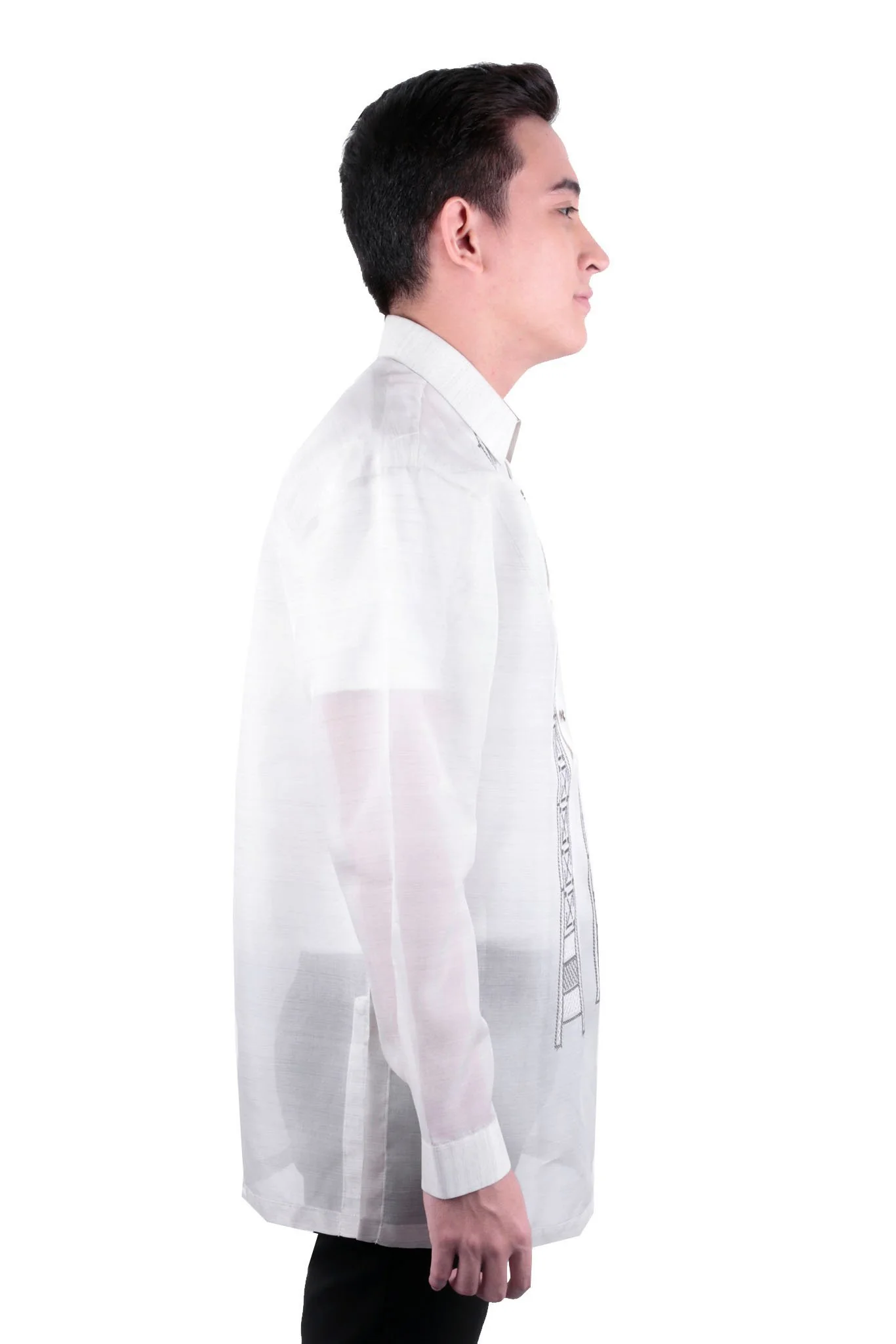 MJ33 - MADE-TO-ORDER - Jusi Pina Barong Tagalog Ethnic Burda - Image 3