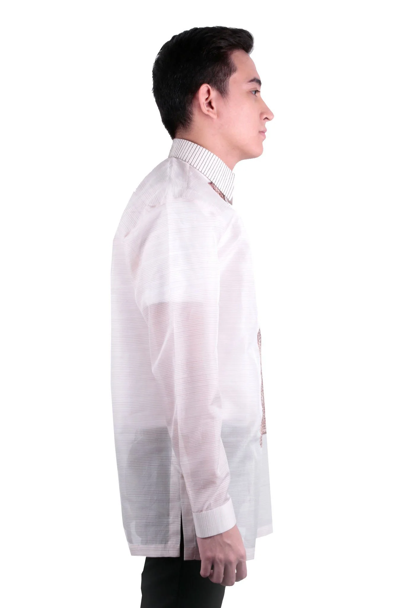 MJ34 - MADE-TO-ORDER - Jusi Pina Barong Tagalog Ethnic Burda - Image 3