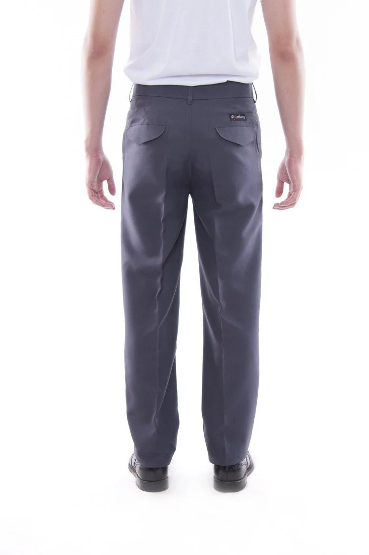 MP05 -PRE-ORDER - Men's Regular Fit Wool Slacks Gray - Image 3