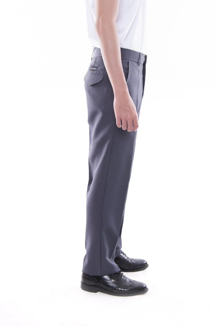 MP05 -PRE-ORDER - Men's Regular Fit Wool Slacks Gray - Image 4
