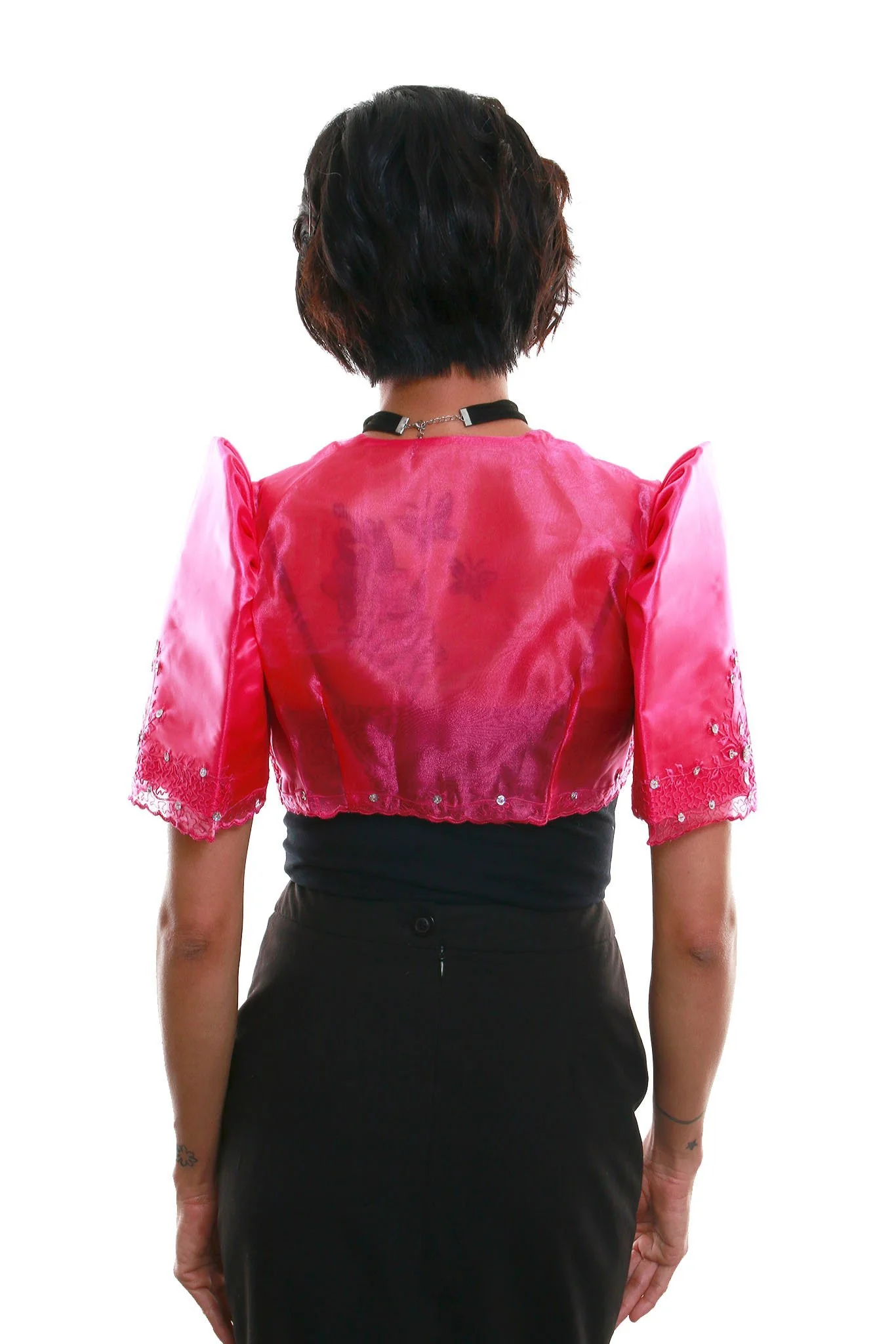 WR06 - Mestiza Bolero Fuchsia - Filipiniana - Image 3