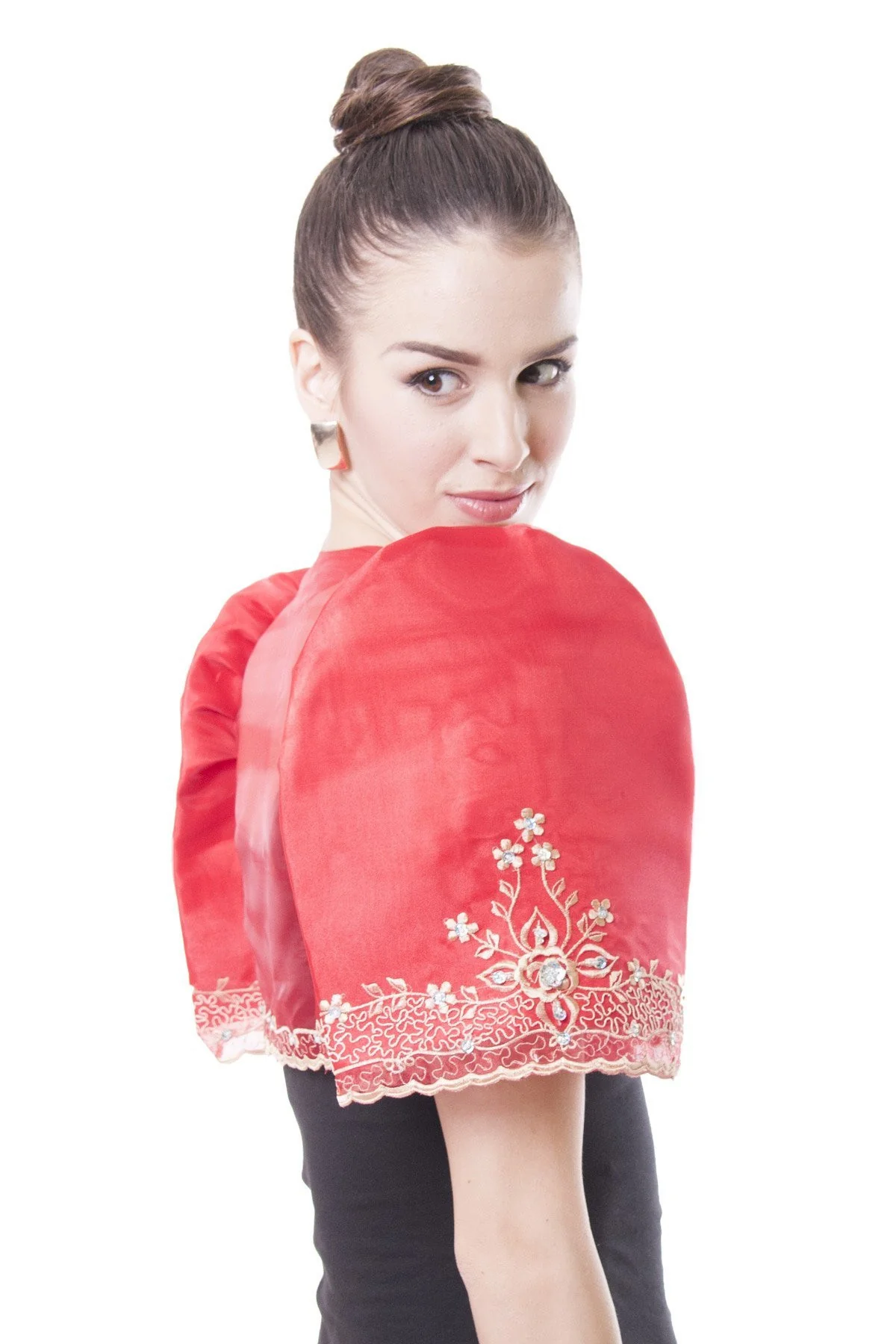 WR05 - Mestiza Bolero Red - Filipiniana - Image 3