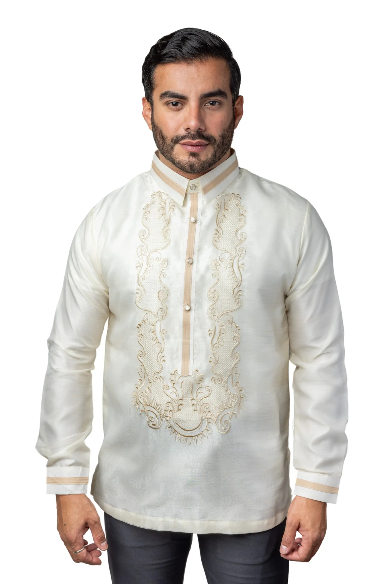 MO44 - Organza Pina Barong Tagalog with Lining
