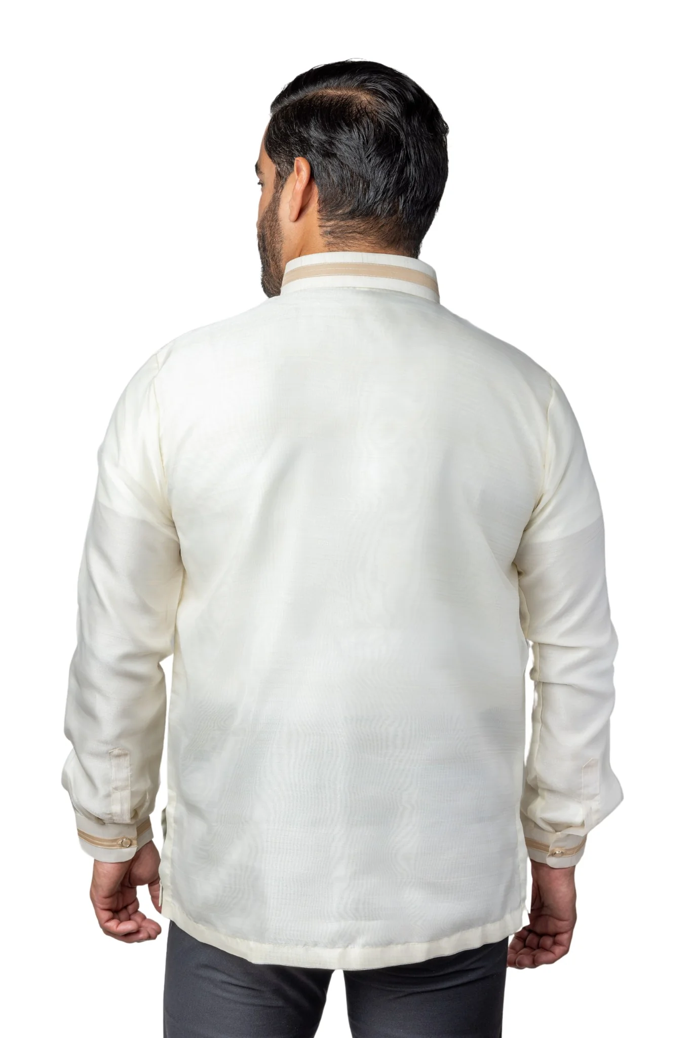 MO44 - Organza Pina Barong Tagalog with Lining - Image 2