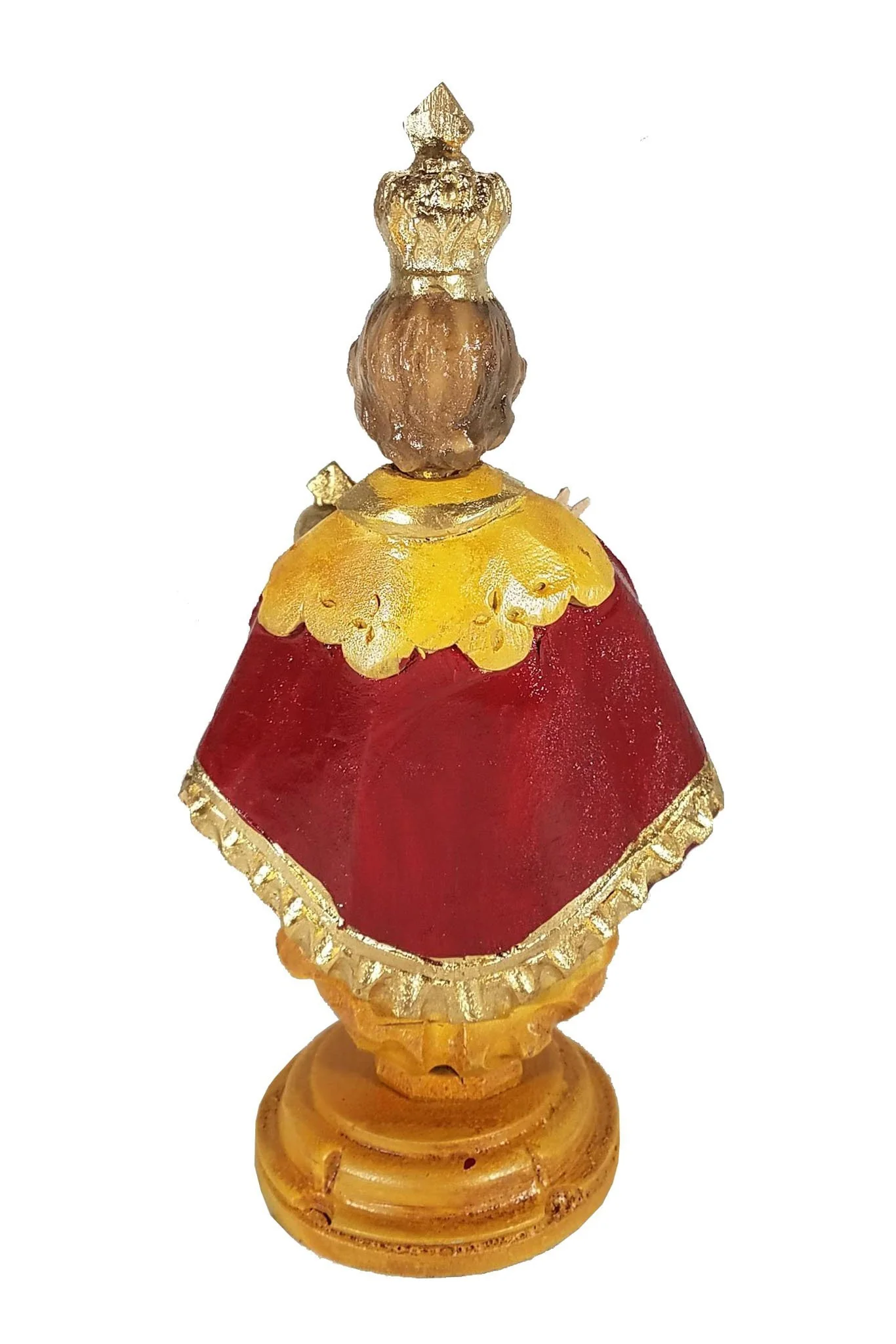 FH04 - Santo Nino Wooden Figurine Filipino Baby Jesus Infant of Prague Holy Child Catholic Statue - Image 5