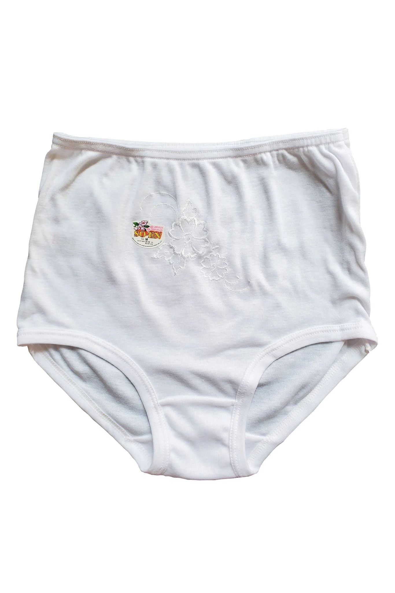 WU01 - SO-EN Box of 12 - Full-Panty Underwear with Embroidery - Image 4