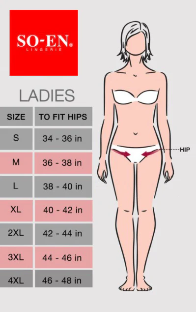 WU01 - SO-EN Box of 12 - Full-Panty Underwear with Embroidery - Image 6