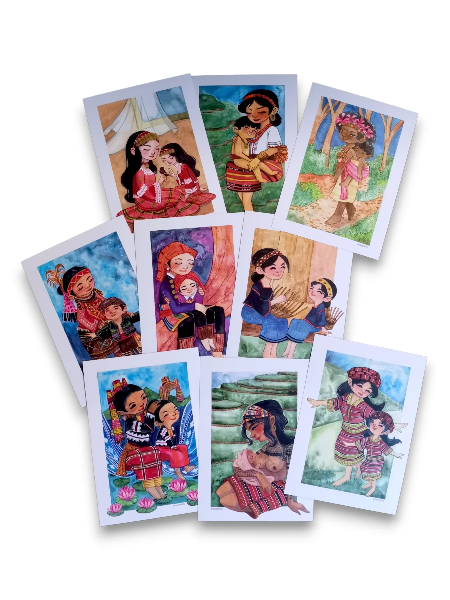 VMWC1 - Indigenous Filipino Mother & Child Cards | by: Jme Foronda - Filipino Postcards