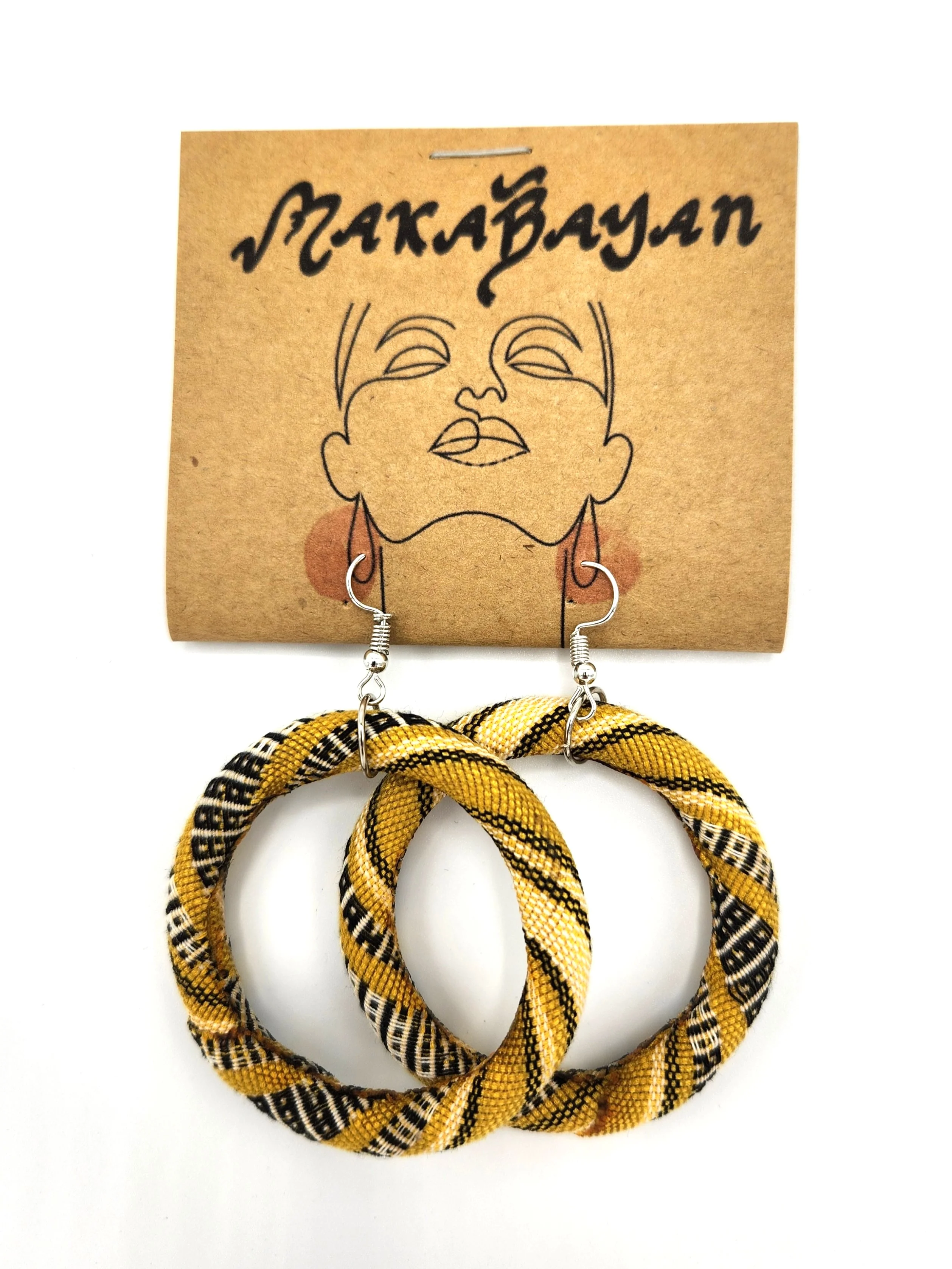 VMWE2 - Yakan Earrings - Yellow