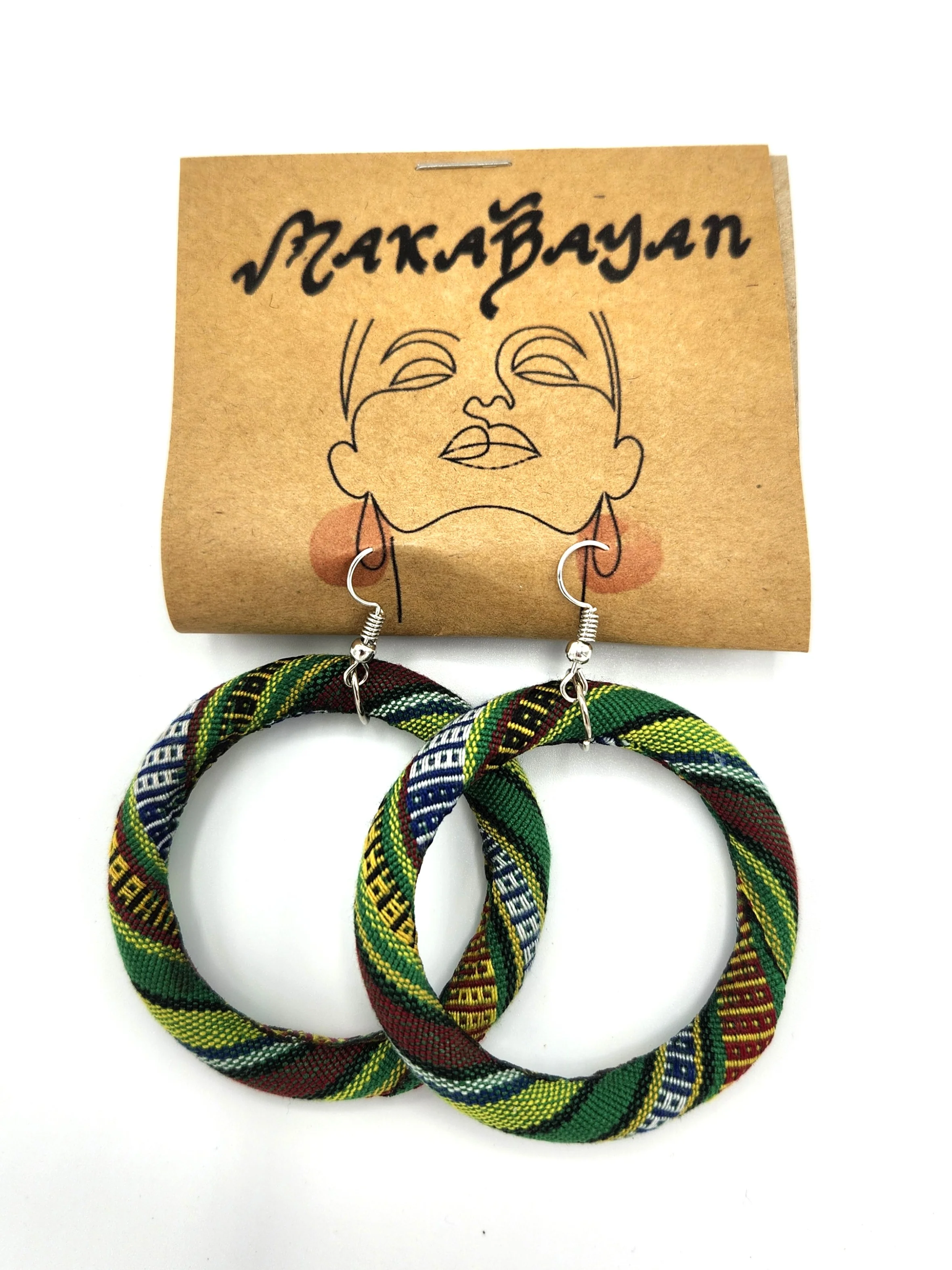 VMWE3 - Yakan Earrings - Green