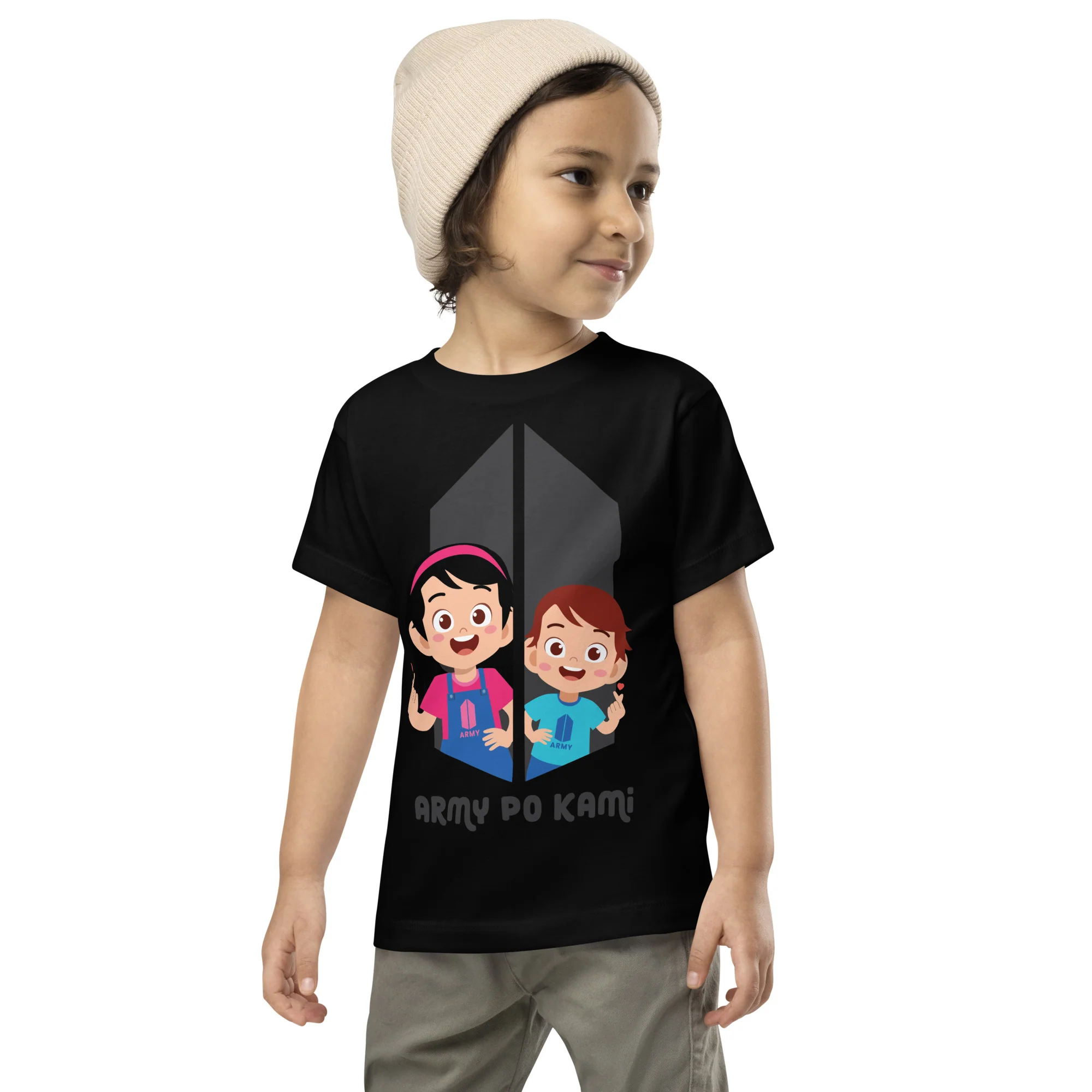 VTM13 - Army Po Kami Toddler T-Shirt - Image 3