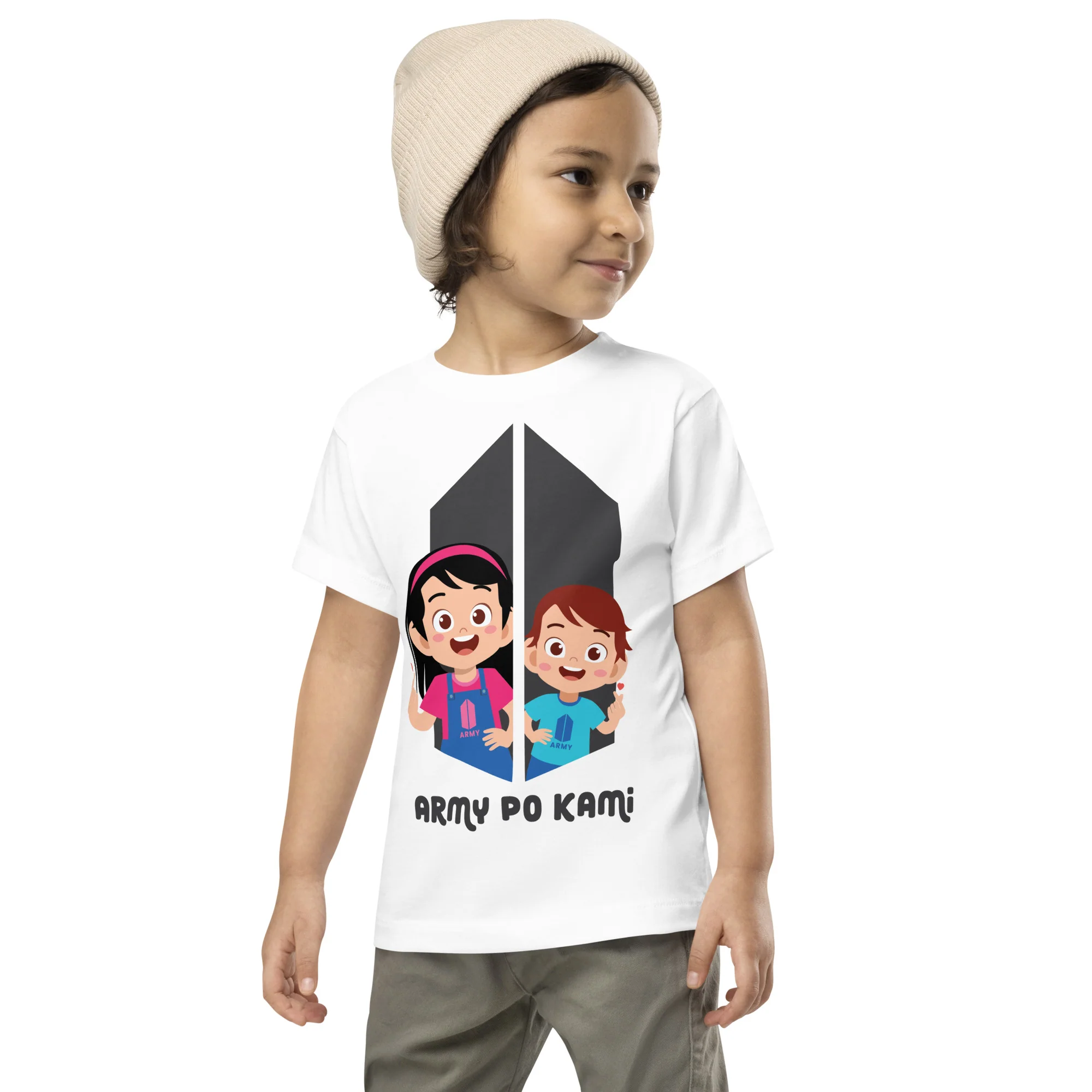 VTM13 - Army Po Kami Toddler T-Shirt - Image 7