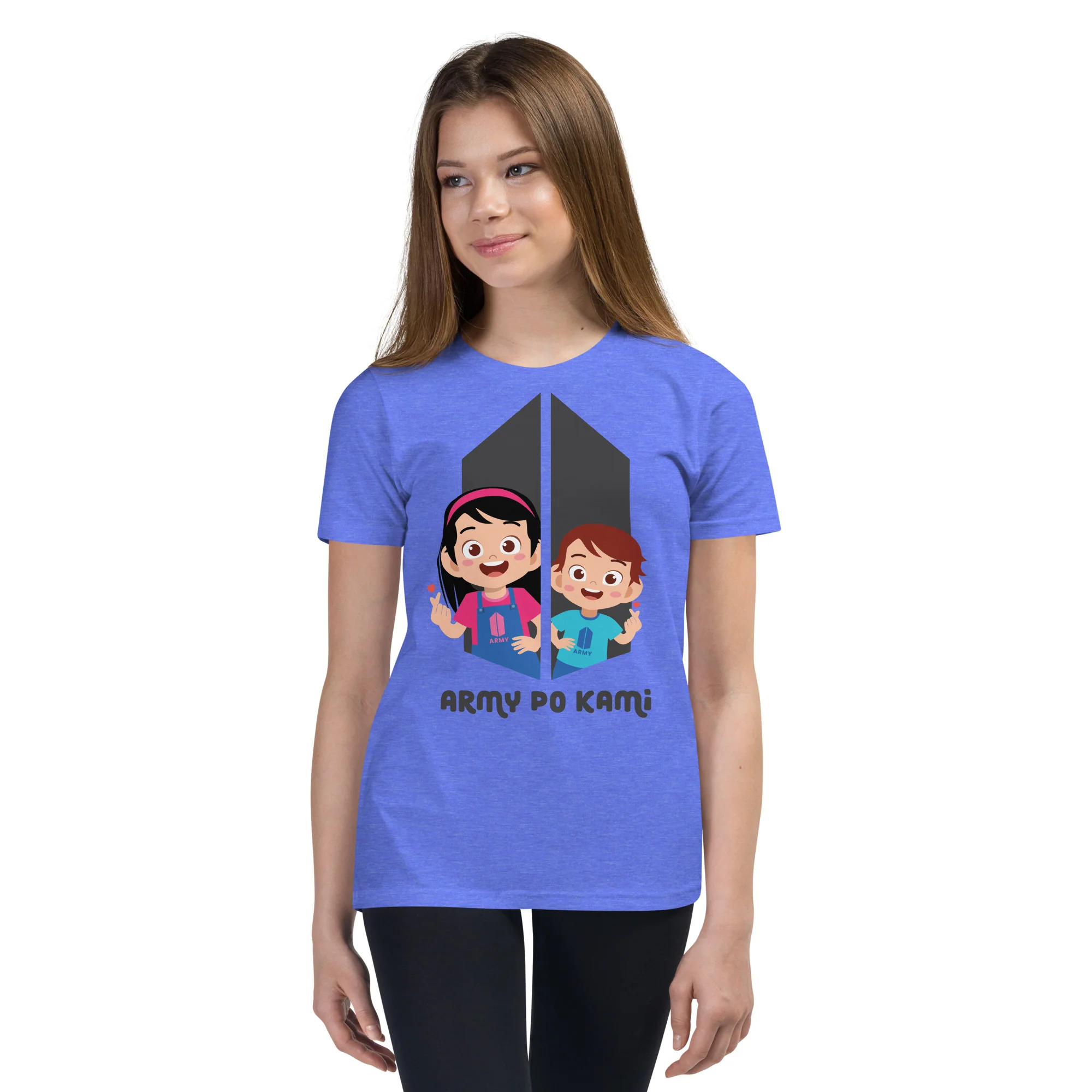 VTM14 - Army Po Kami Youth T-Shirt - Image 5