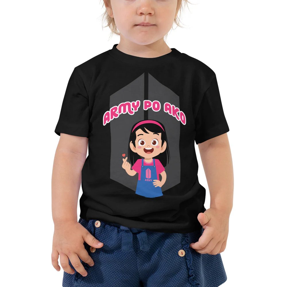 VTM17 - Army Po Ako Girl Toddler T-Shirt - Image 3