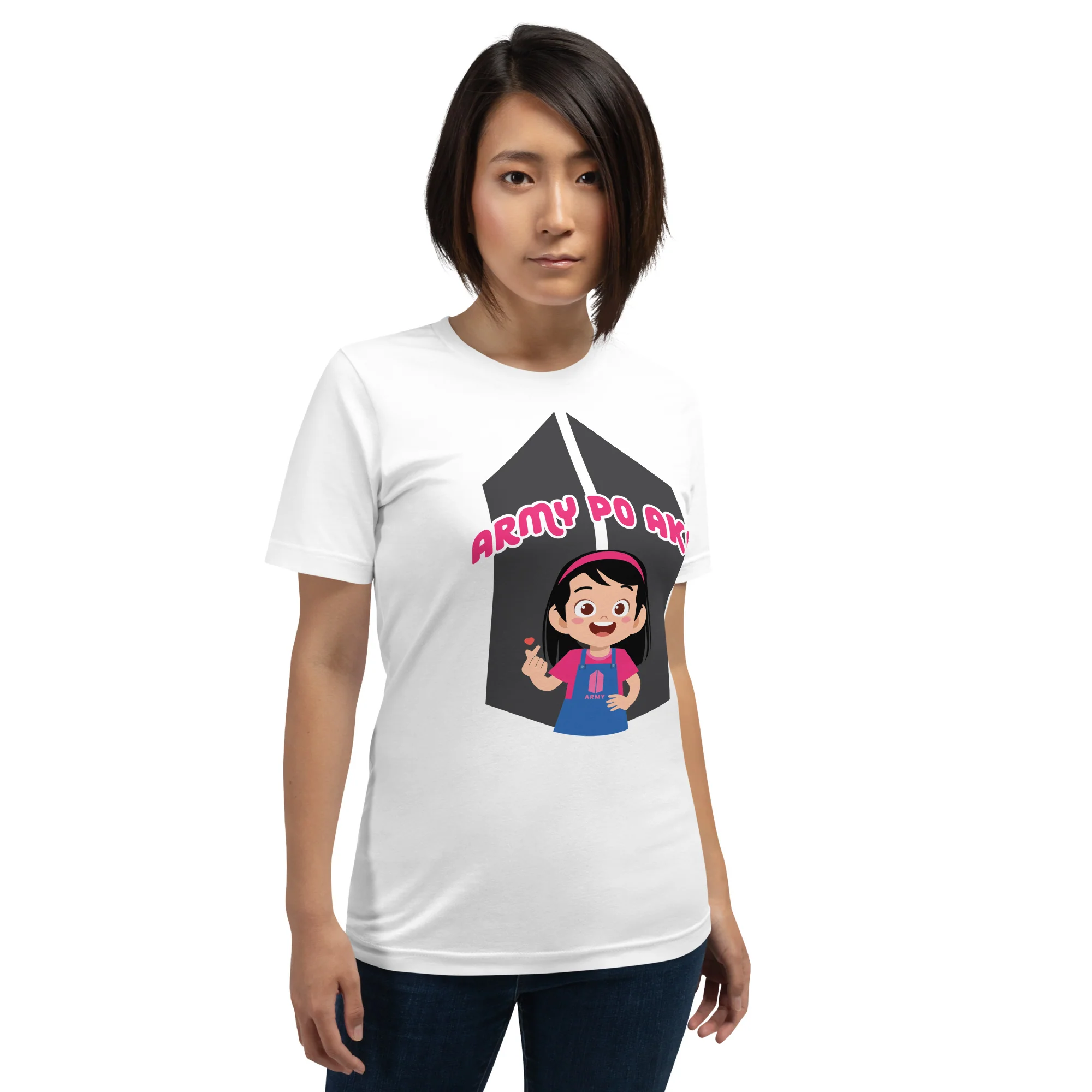 VTM19 - Army Po Ako Girl Adult T-Shirt - Image 10