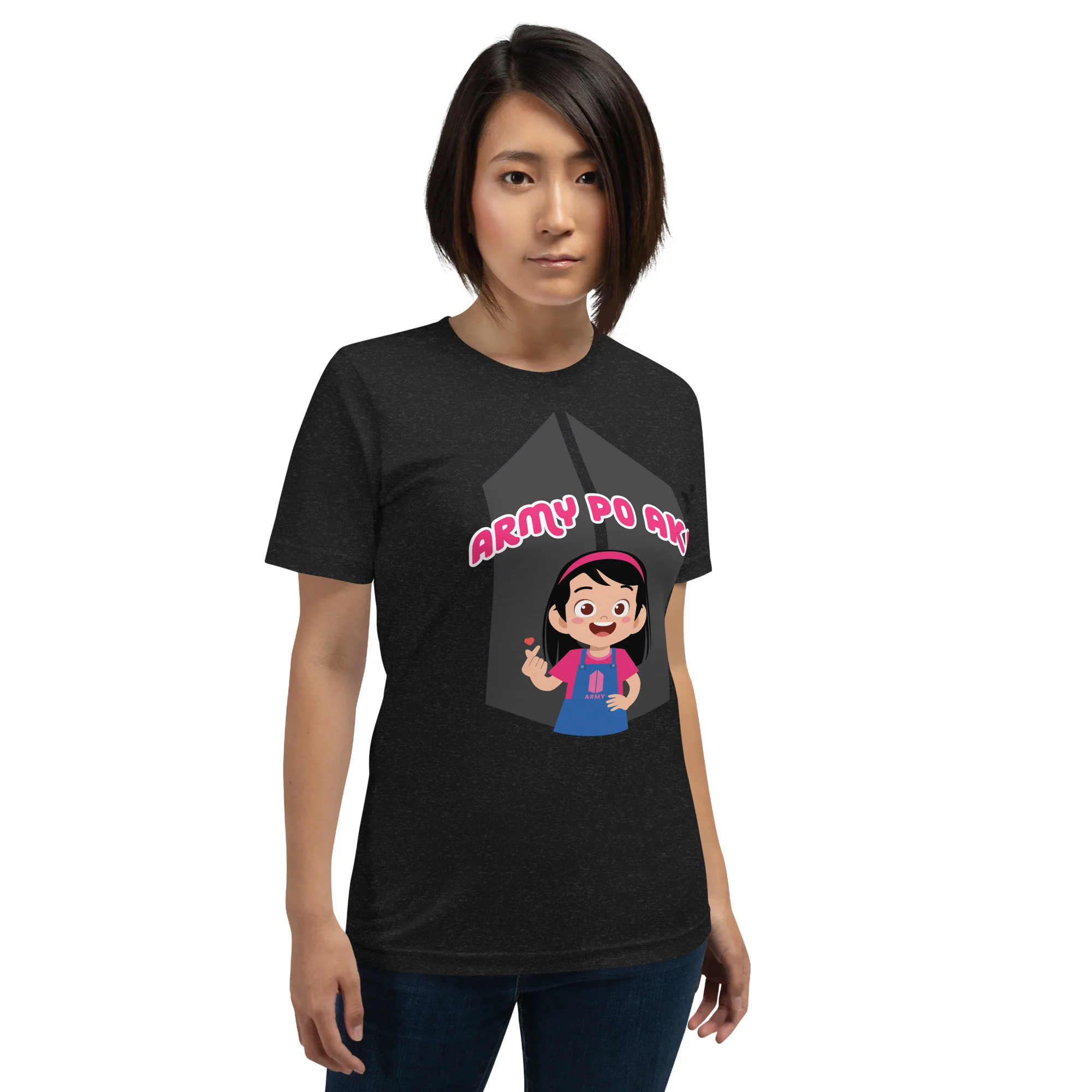 VTM19 - Army Po Ako Girl Adult T-Shirt - Image 2