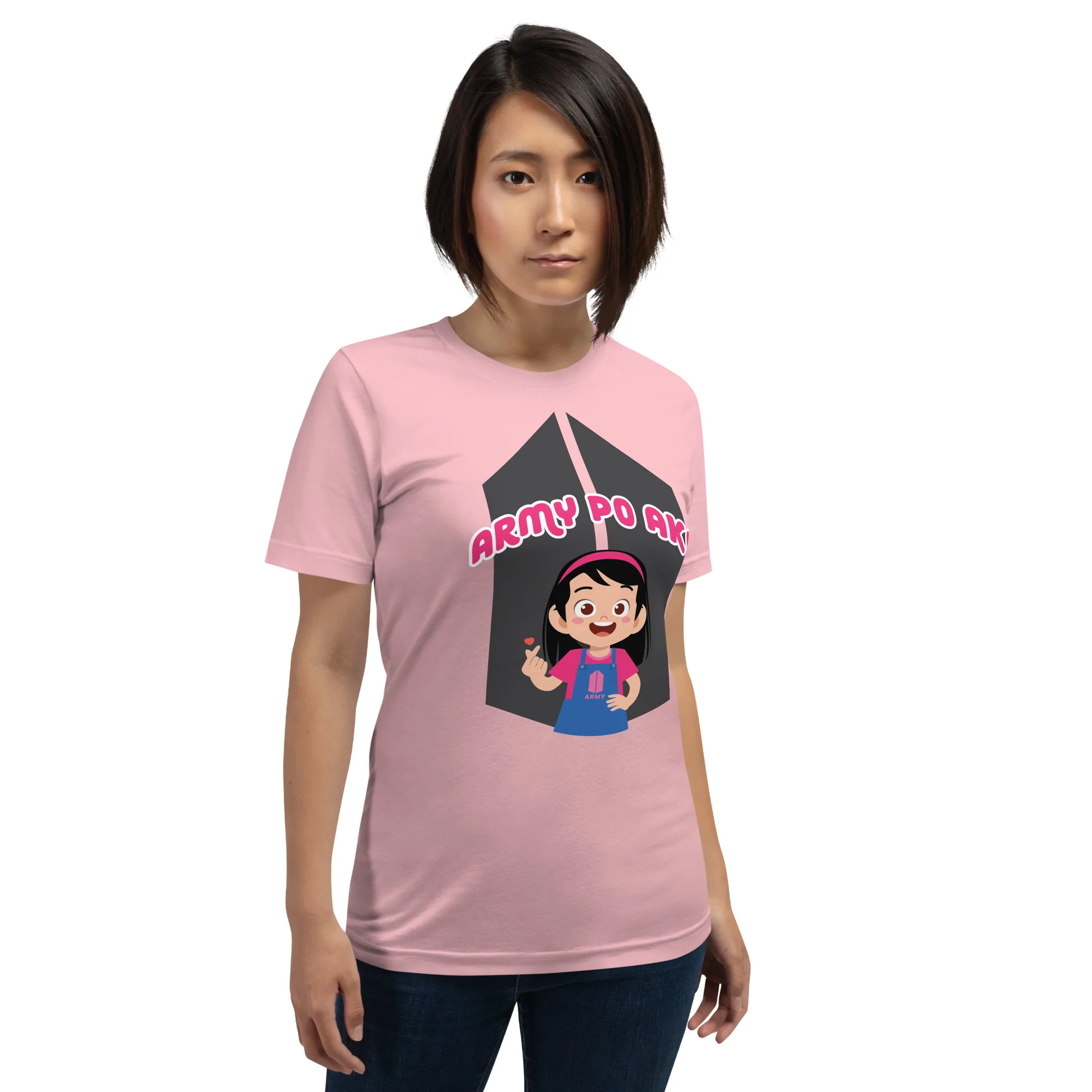 VTM19 - Army Po Ako Girl Adult T-Shirt - Image 7