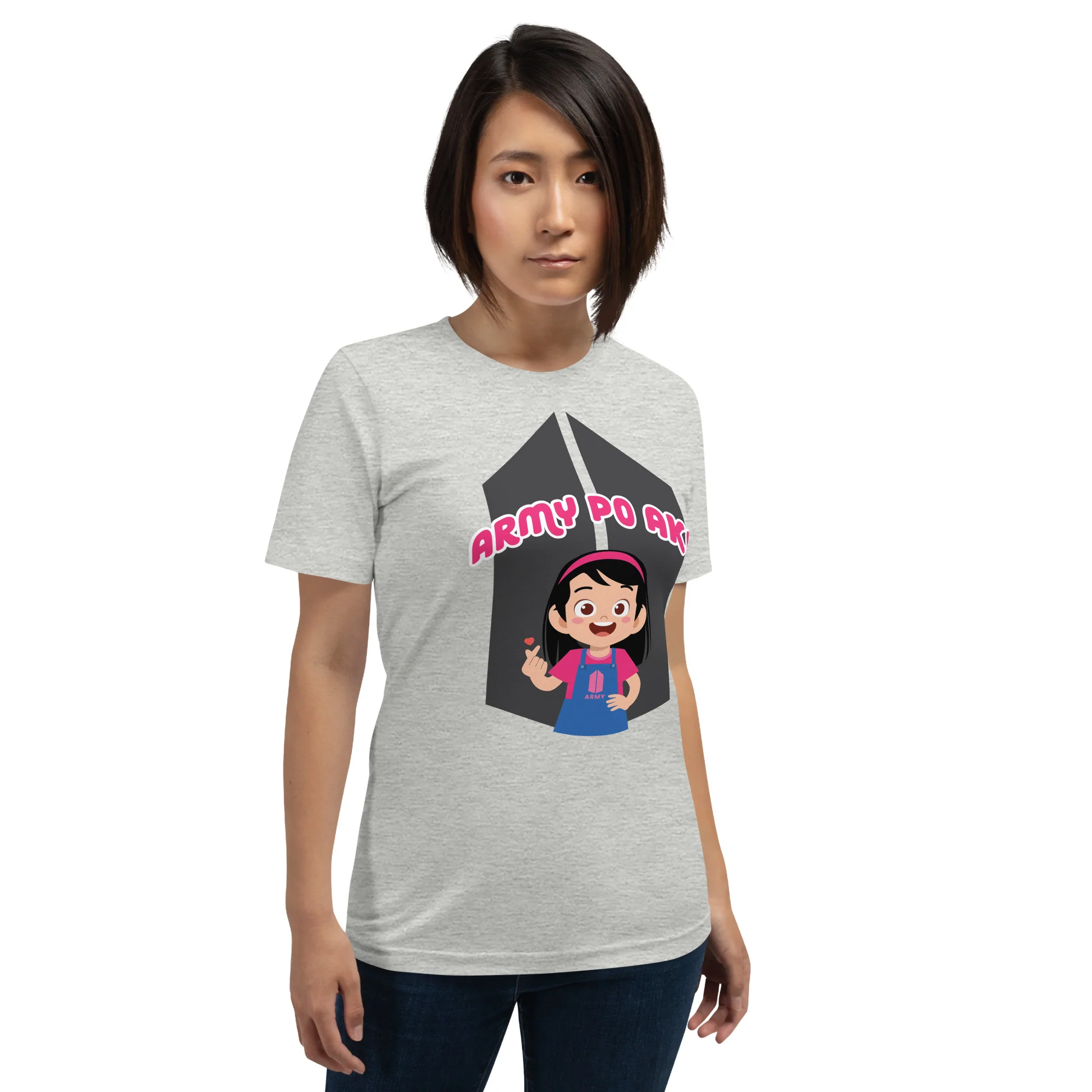 VTM19 - Army Po Ako Girl Adult T-Shirt - Image 8