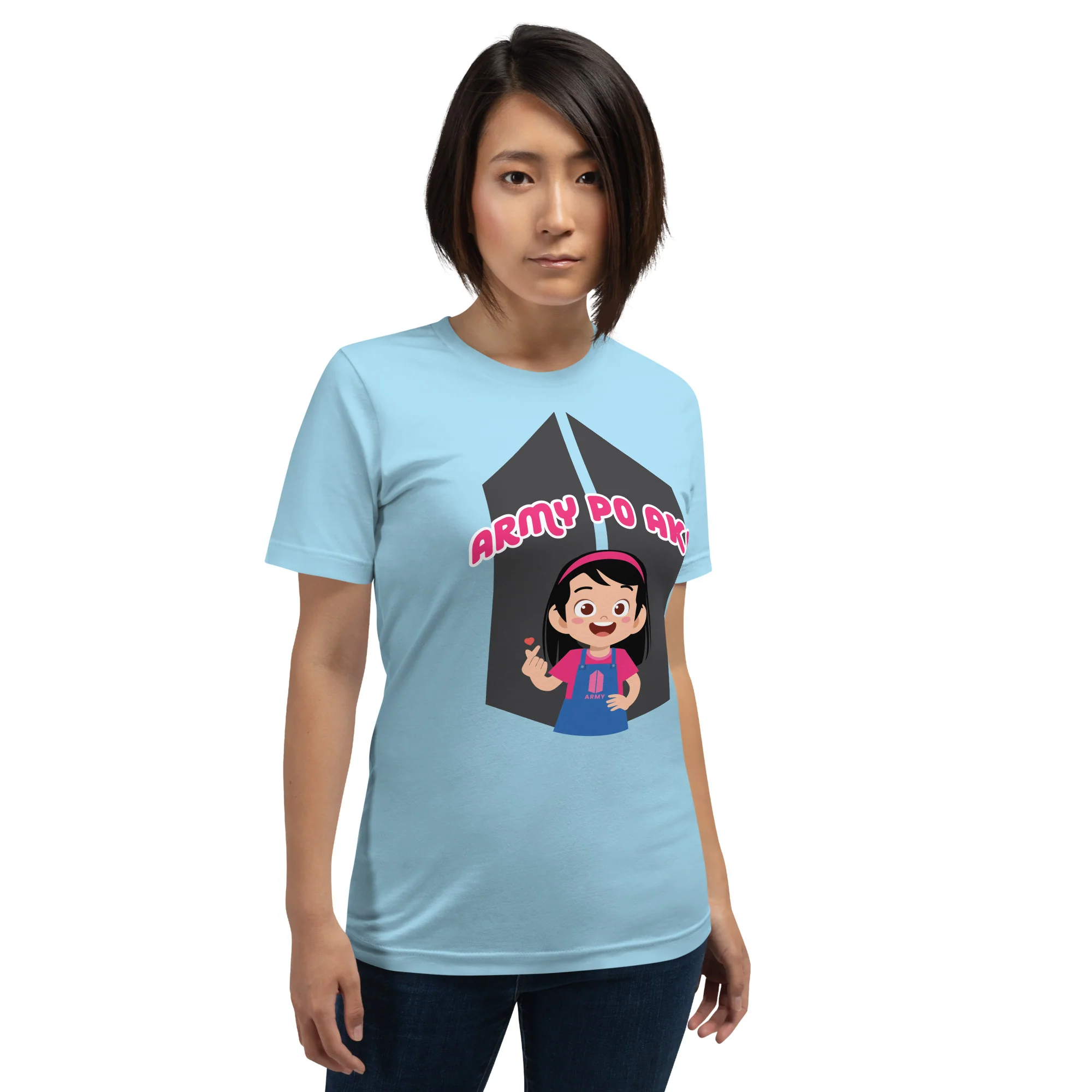 VTM19 - Army Po Ako Girl Adult T-Shirt - Image 9