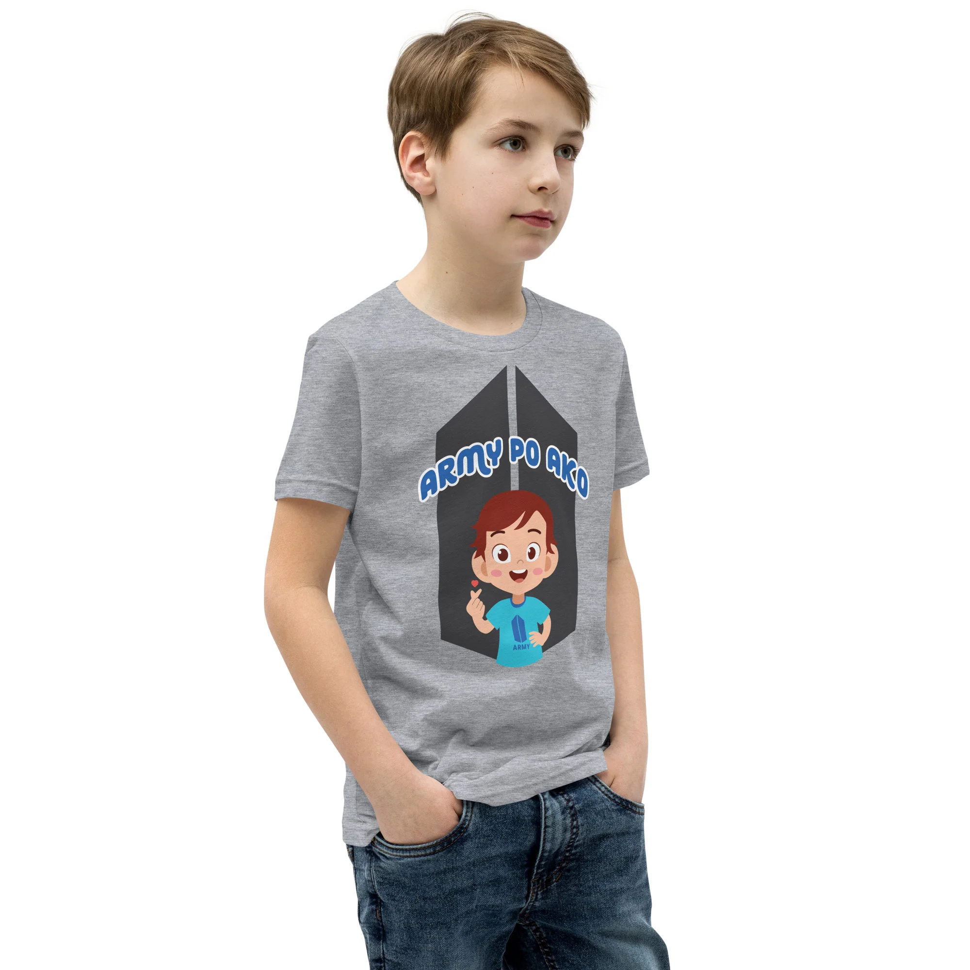 VTM22 - Army Po Ako Boy Youth T-Shirt - Image 11