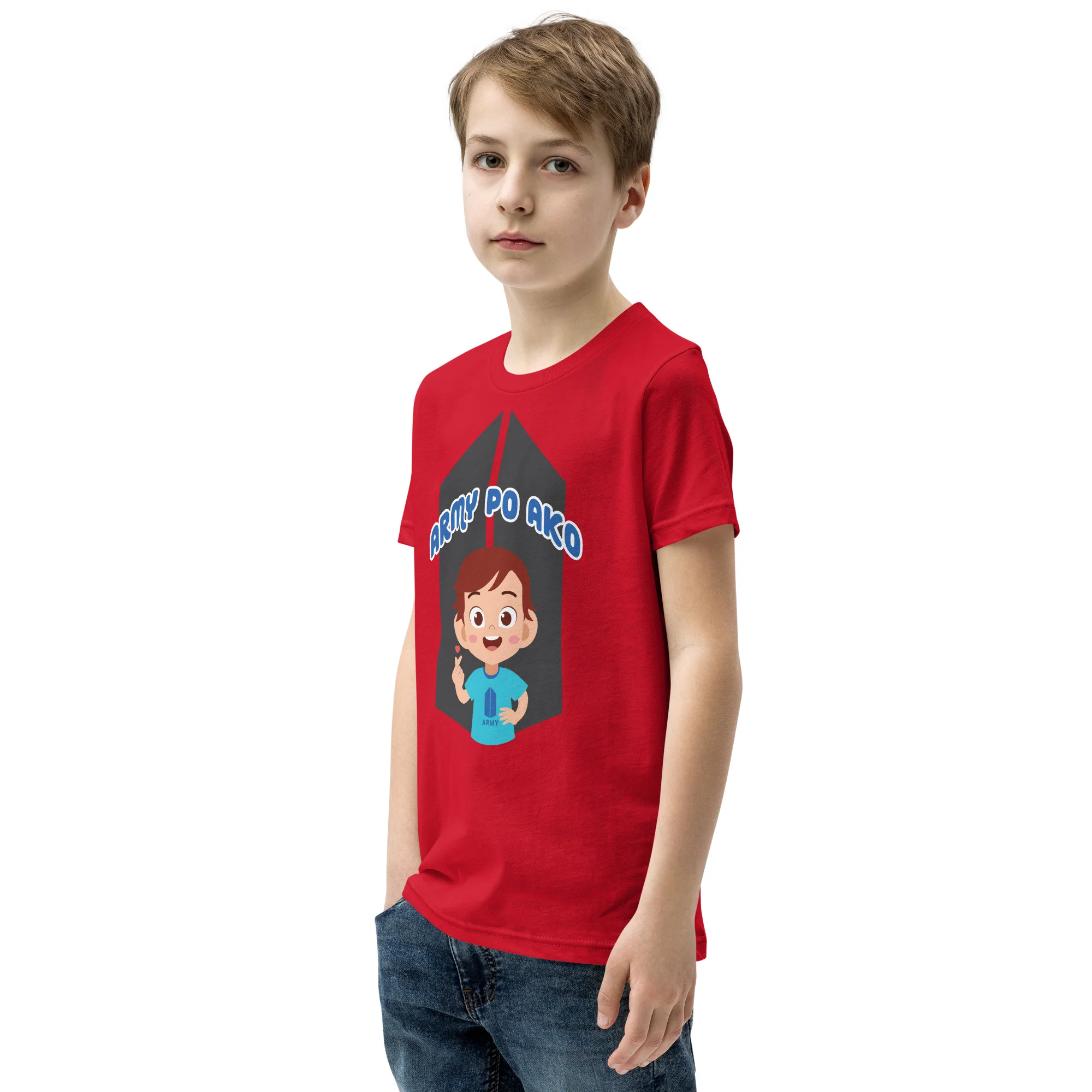 VTM22 - Army Po Ako Boy Youth T-Shirt - Image 4