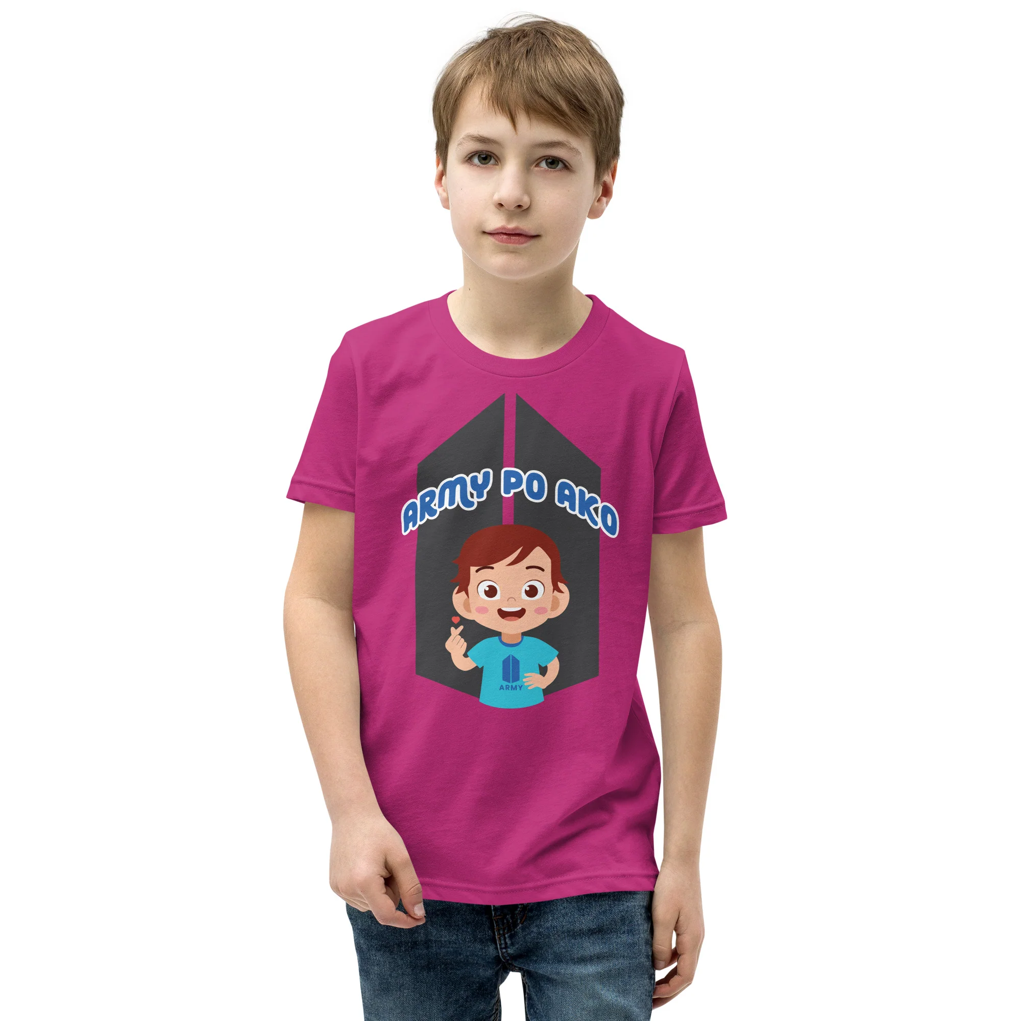 VTM22 - Army Po Ako Boy Youth T-Shirt - Image 5
