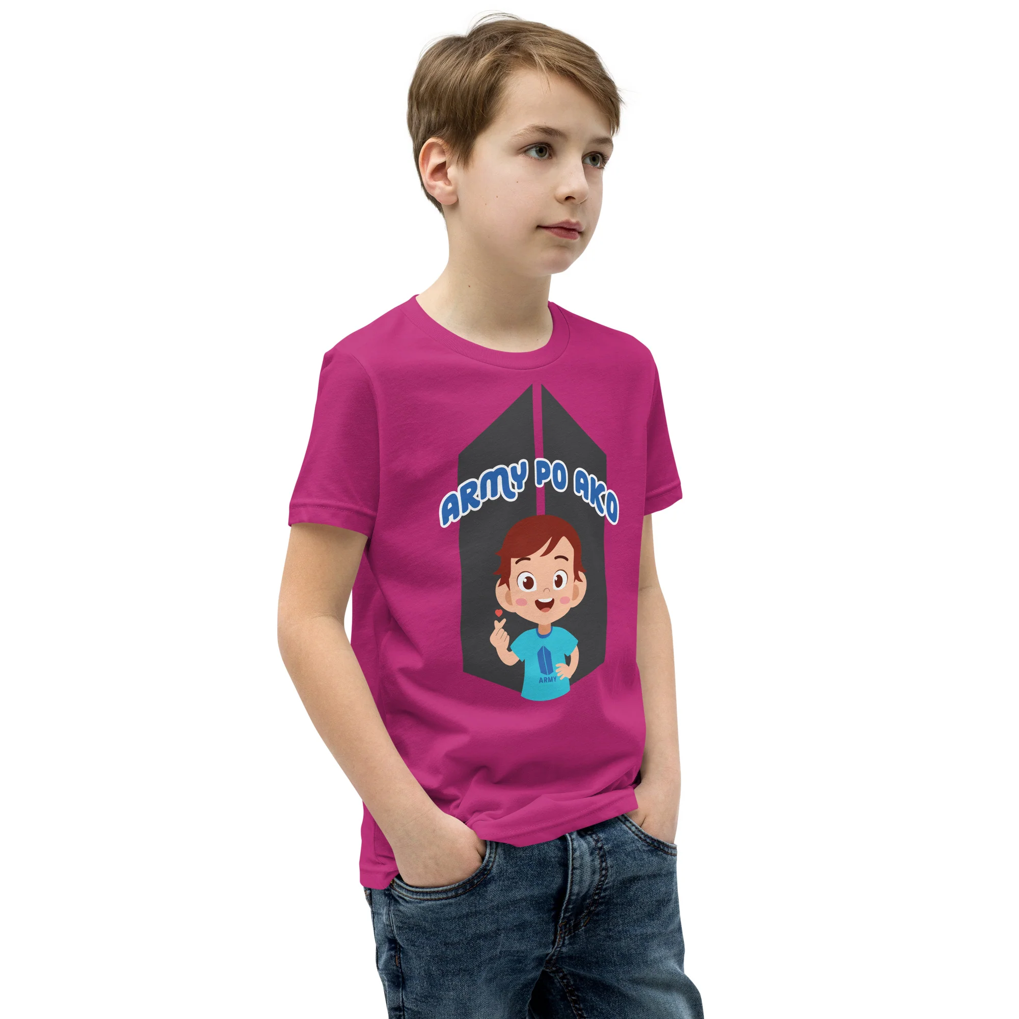 VTM22 - Army Po Ako Boy Youth T-Shirt - Image 6
