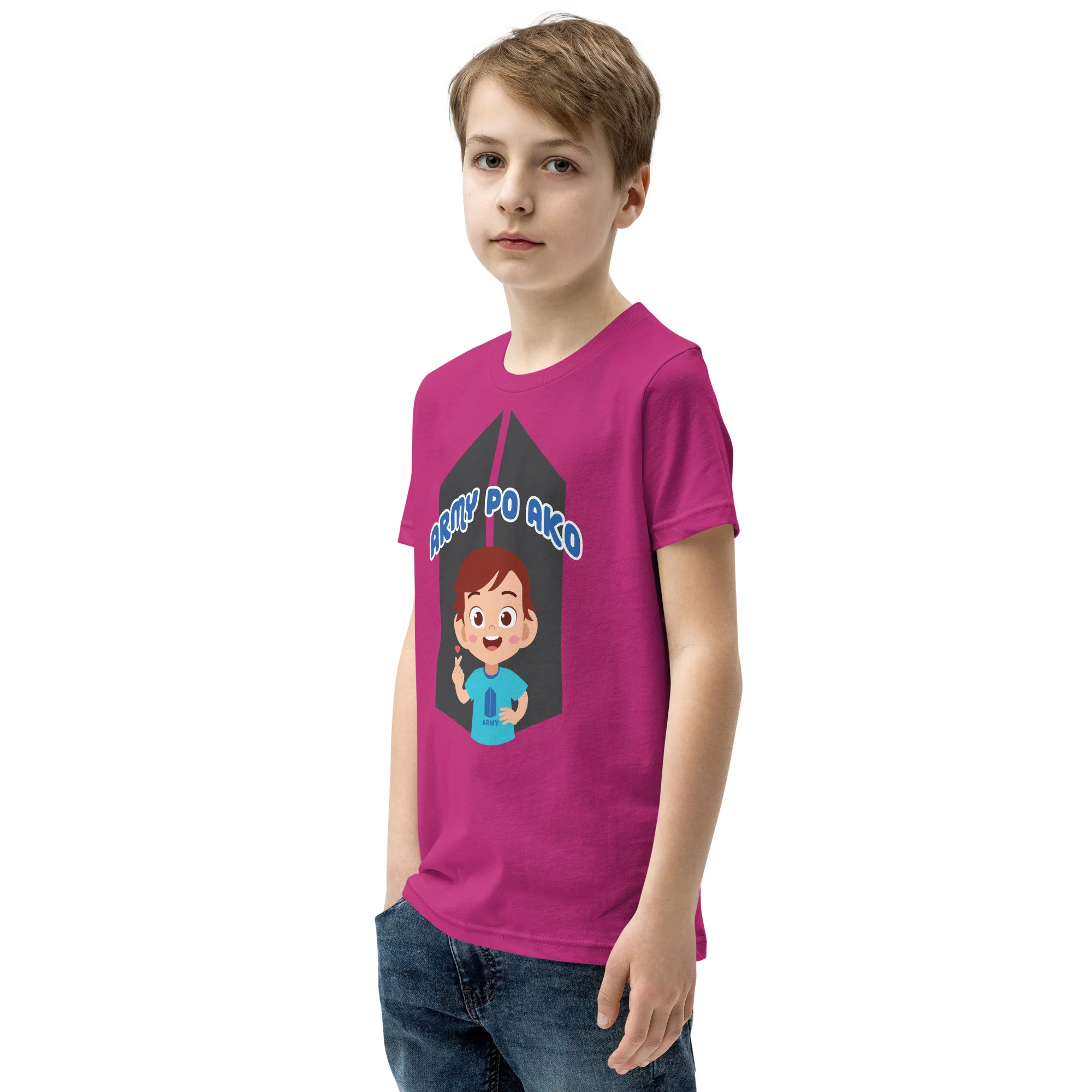 VTM22 - Army Po Ako Boy Youth T-Shirt - Image 7