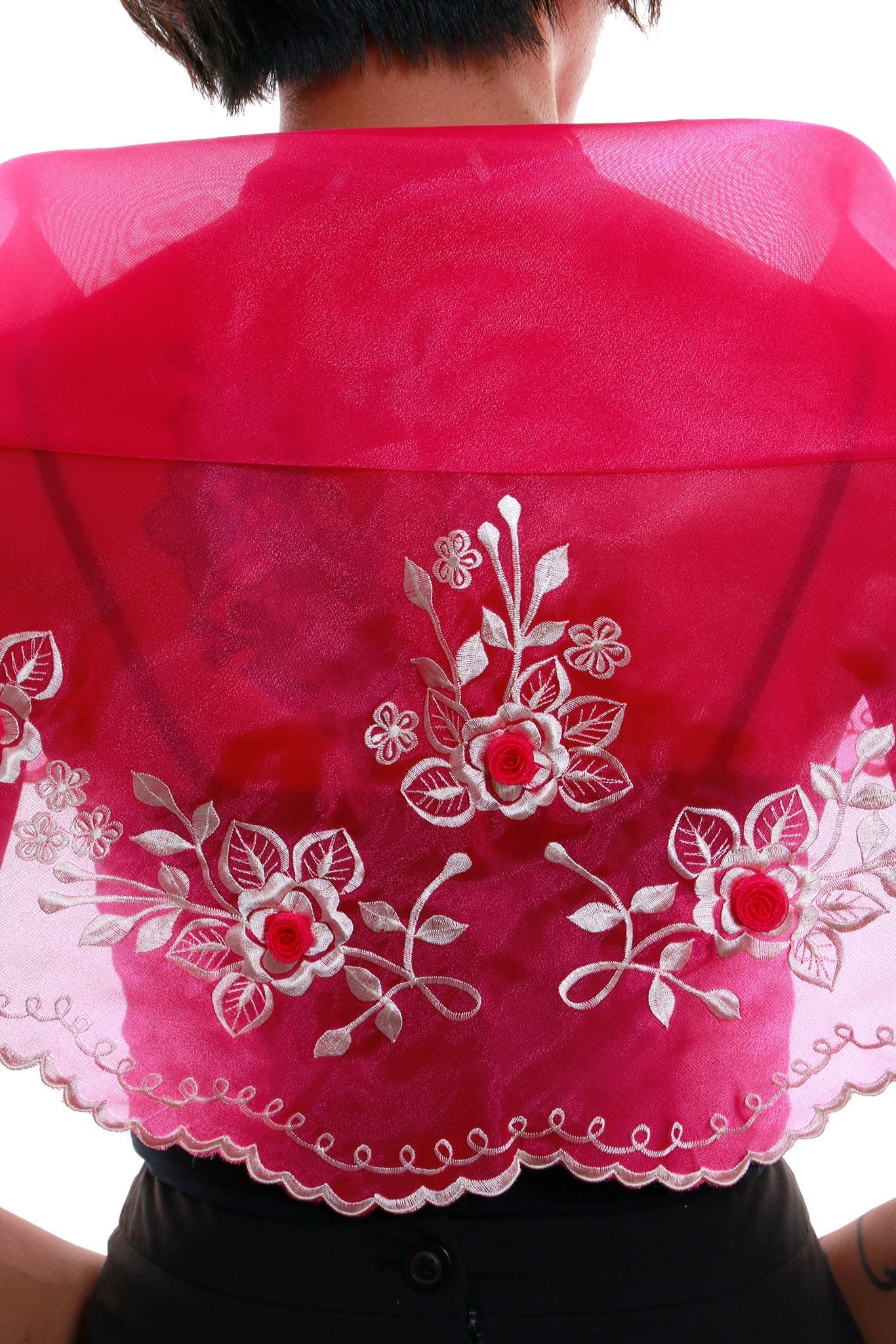 WA03 - Classic Alampay Fuchsia - Filipiniana - Image 3