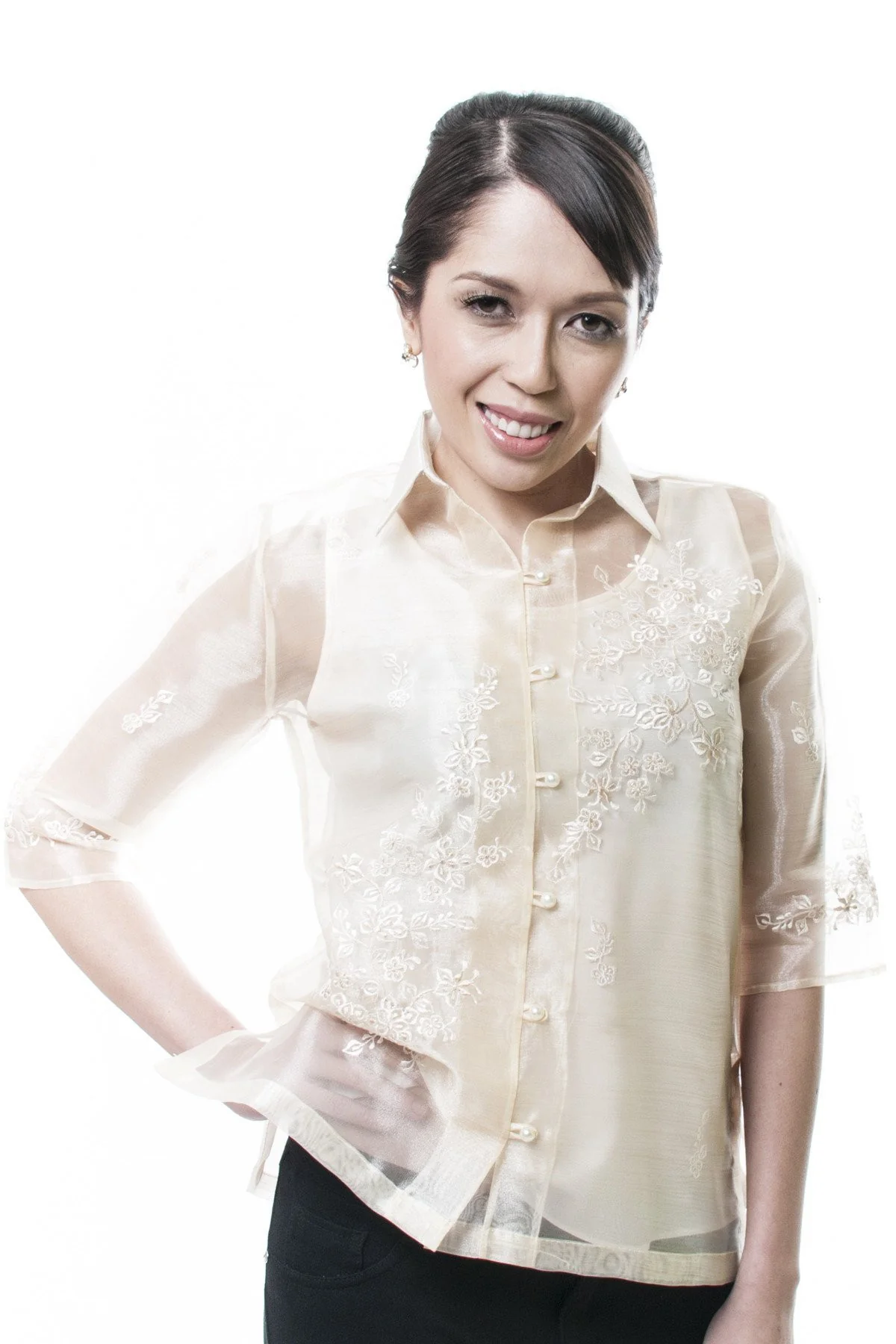 WO01 - Women's Barong Tagalog - Filipiniana - Image 3